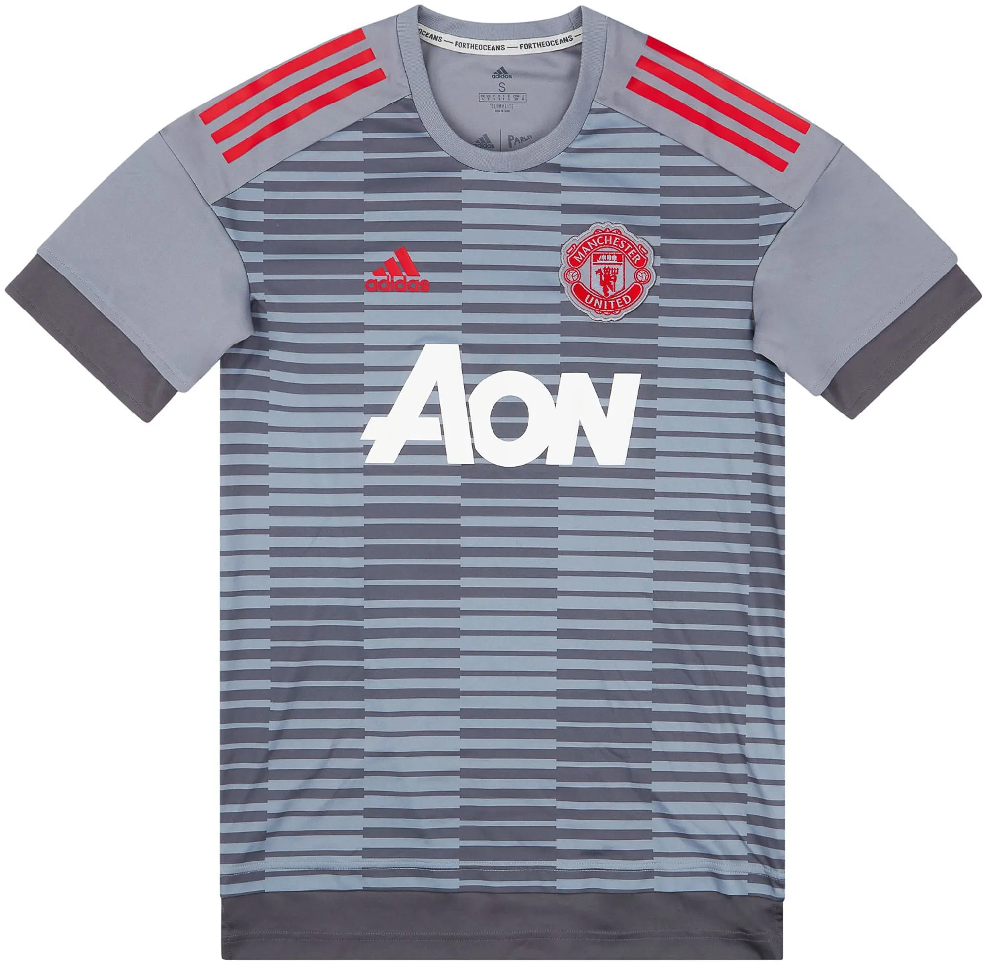 adidas Manchester United Mens SS Pre-Match Home Shirt 2018/19