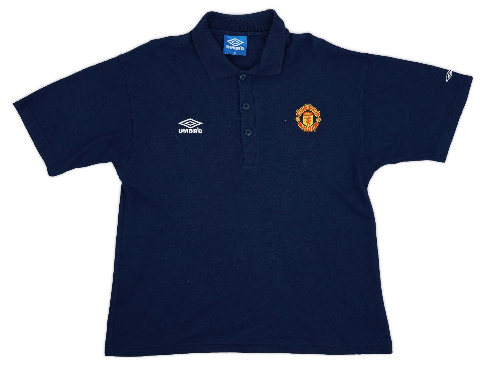 1998-99 Manchester United Umbro Polo Shirt - 8/10 - (M)