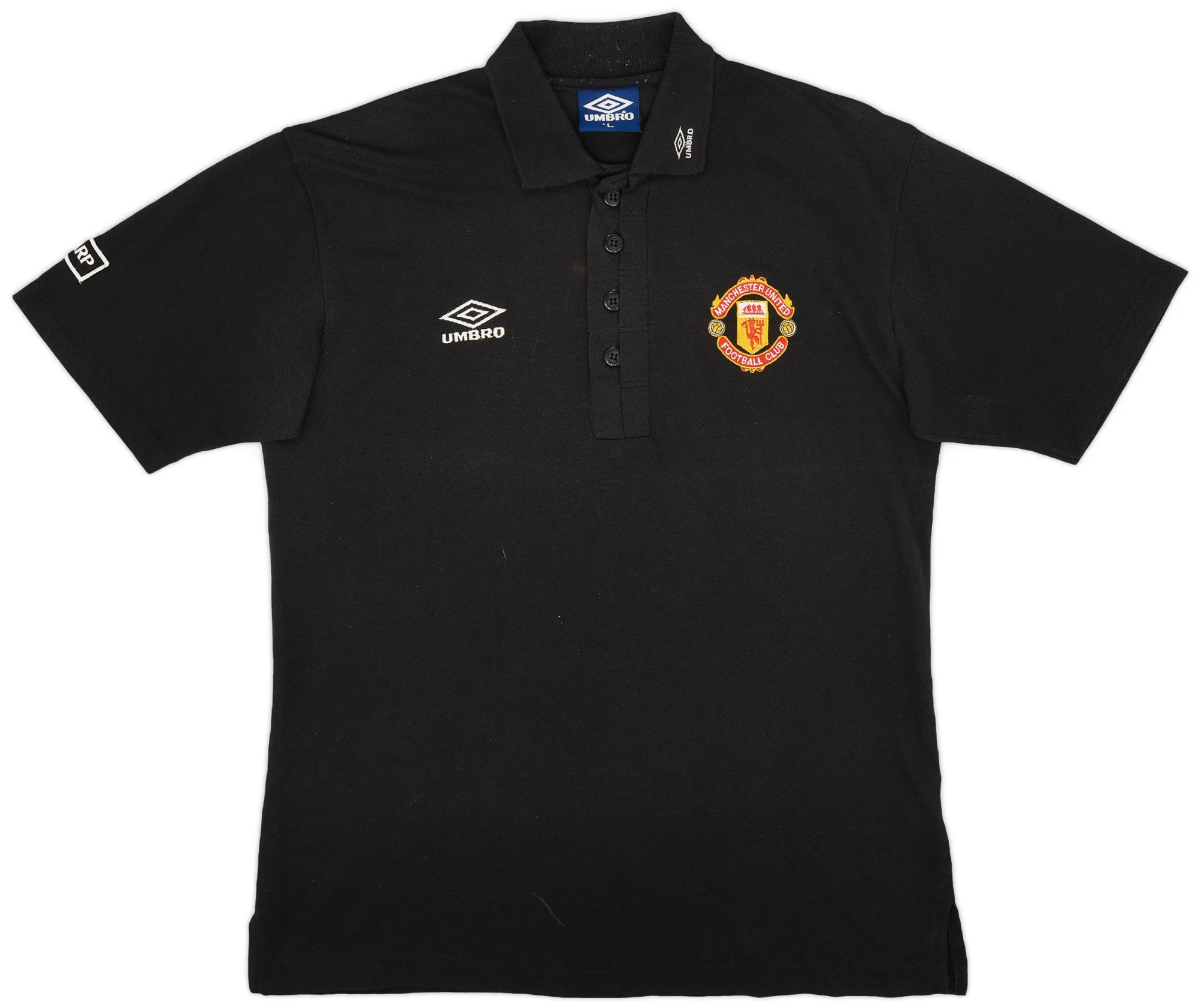 1999-00 Manchester United Umbro Polo Shirt - 7/10 - (L)