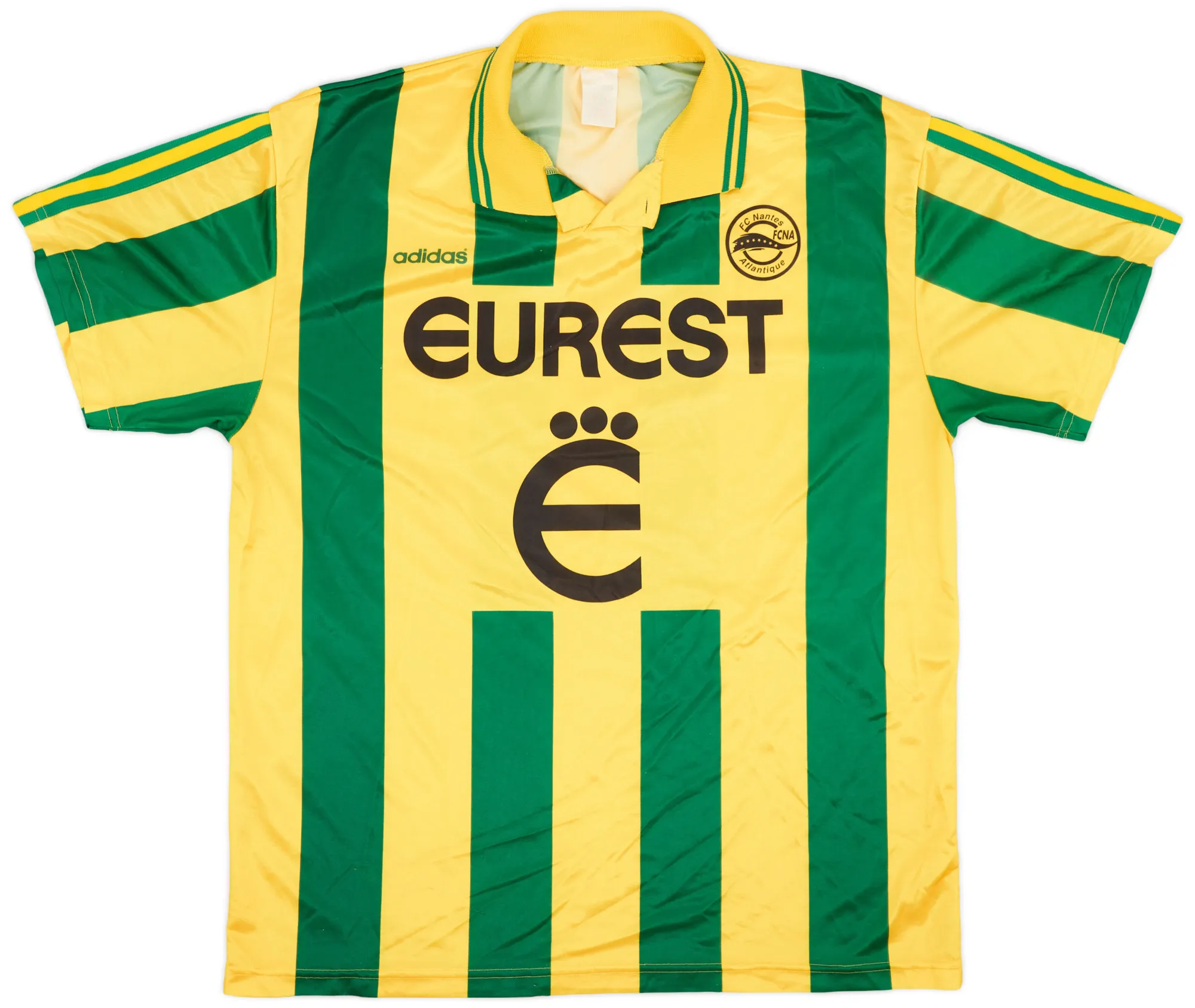 adidas Nantes Mens SS Home Shirt 1995/96