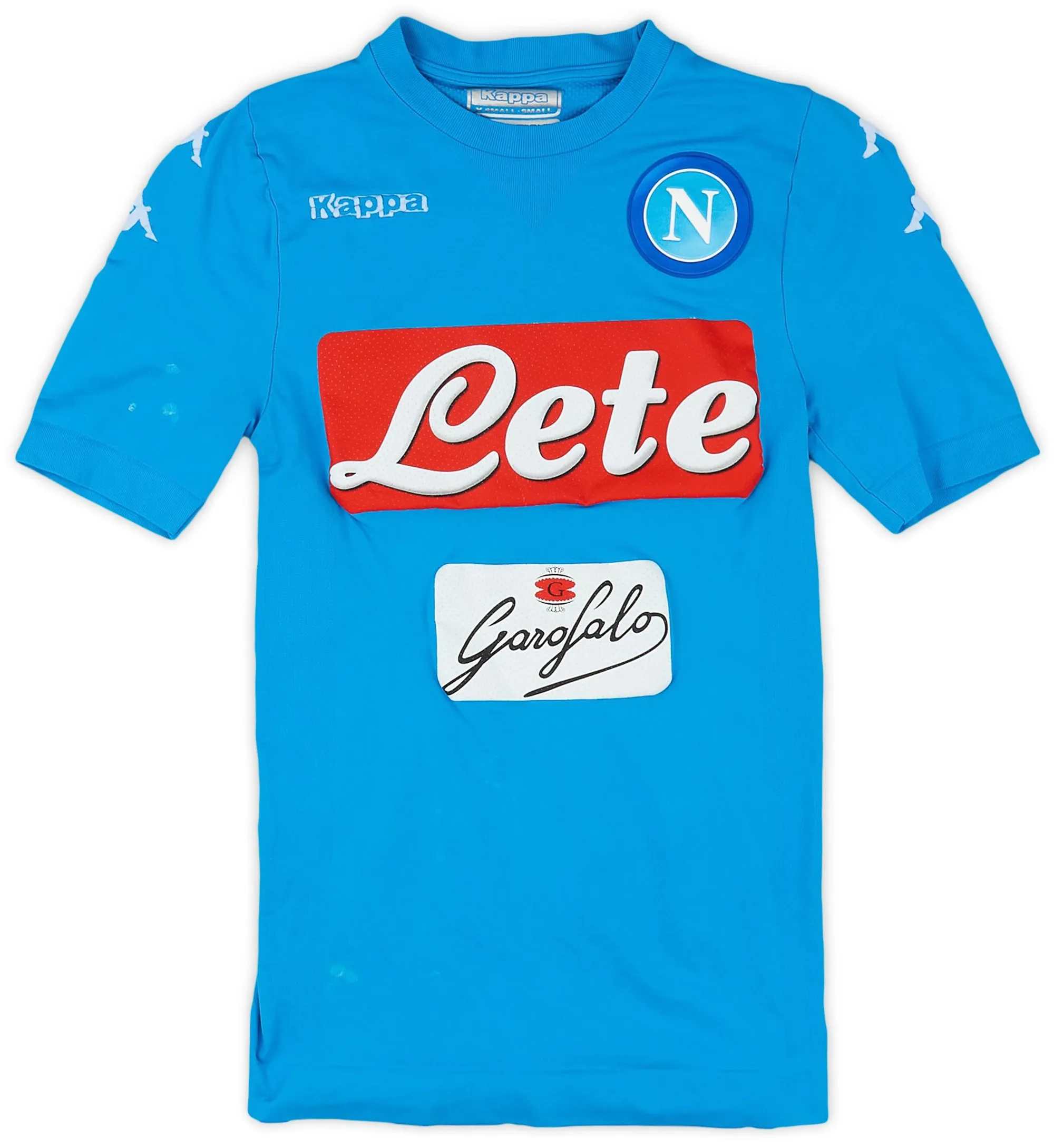 Kappa Napoli Mens SS Player Issue Home Shirt 2016/17