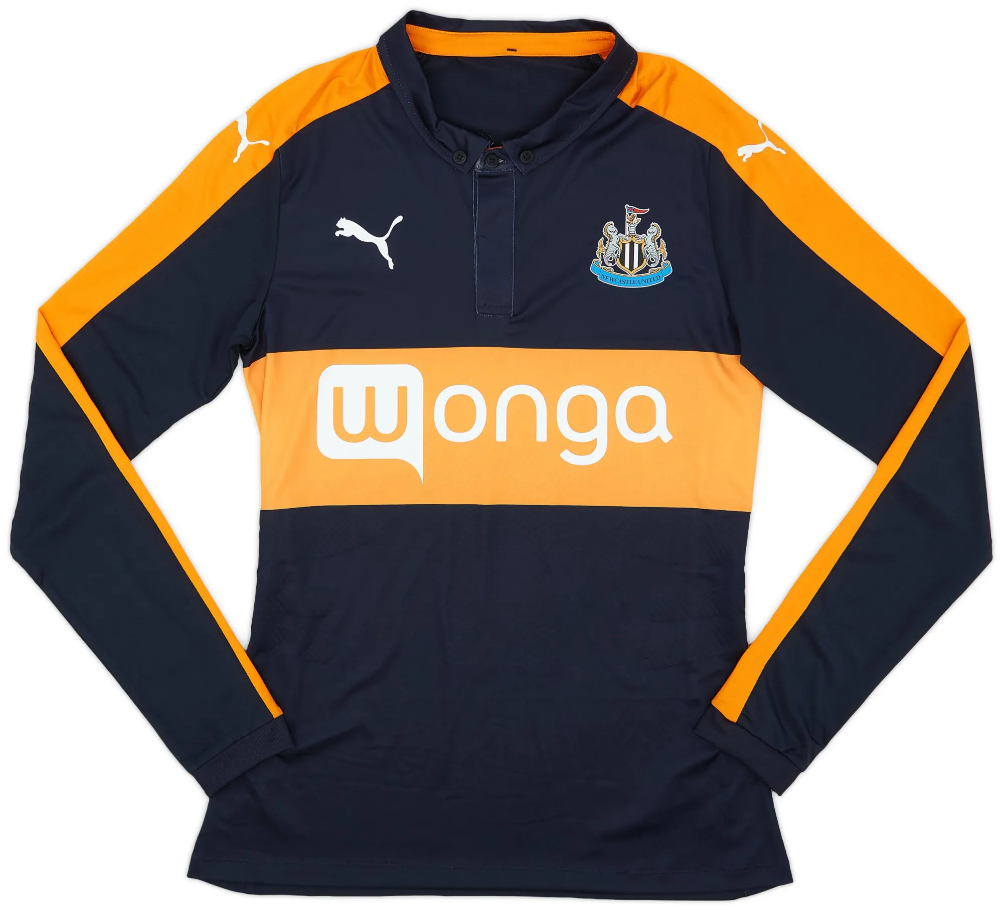 Puma Newcastle United Mens LS Player Issue Away Shirt 2016/17