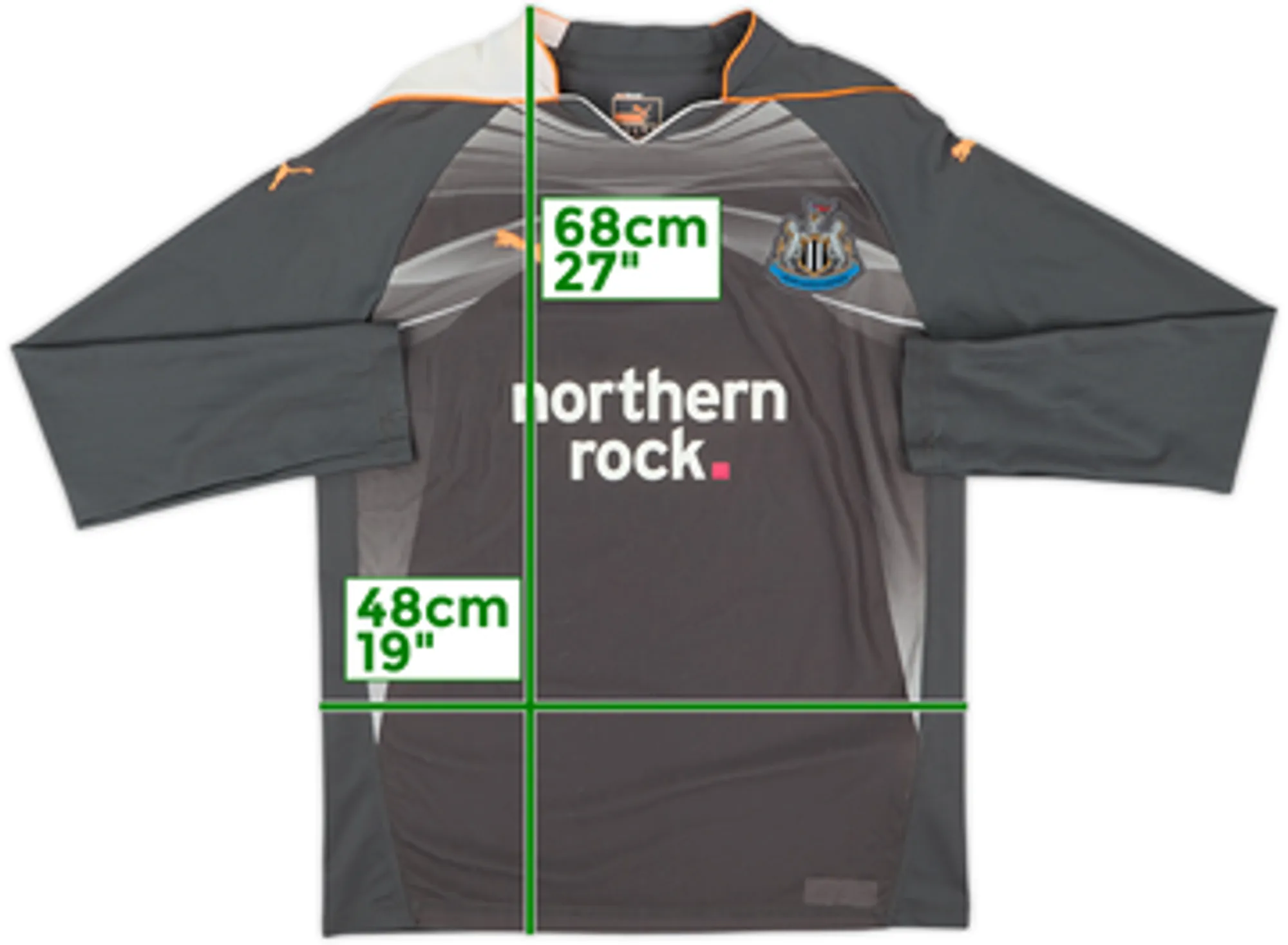 Puma Newcastle United Mens LS Goalkeeper Home Shirt 2010/11