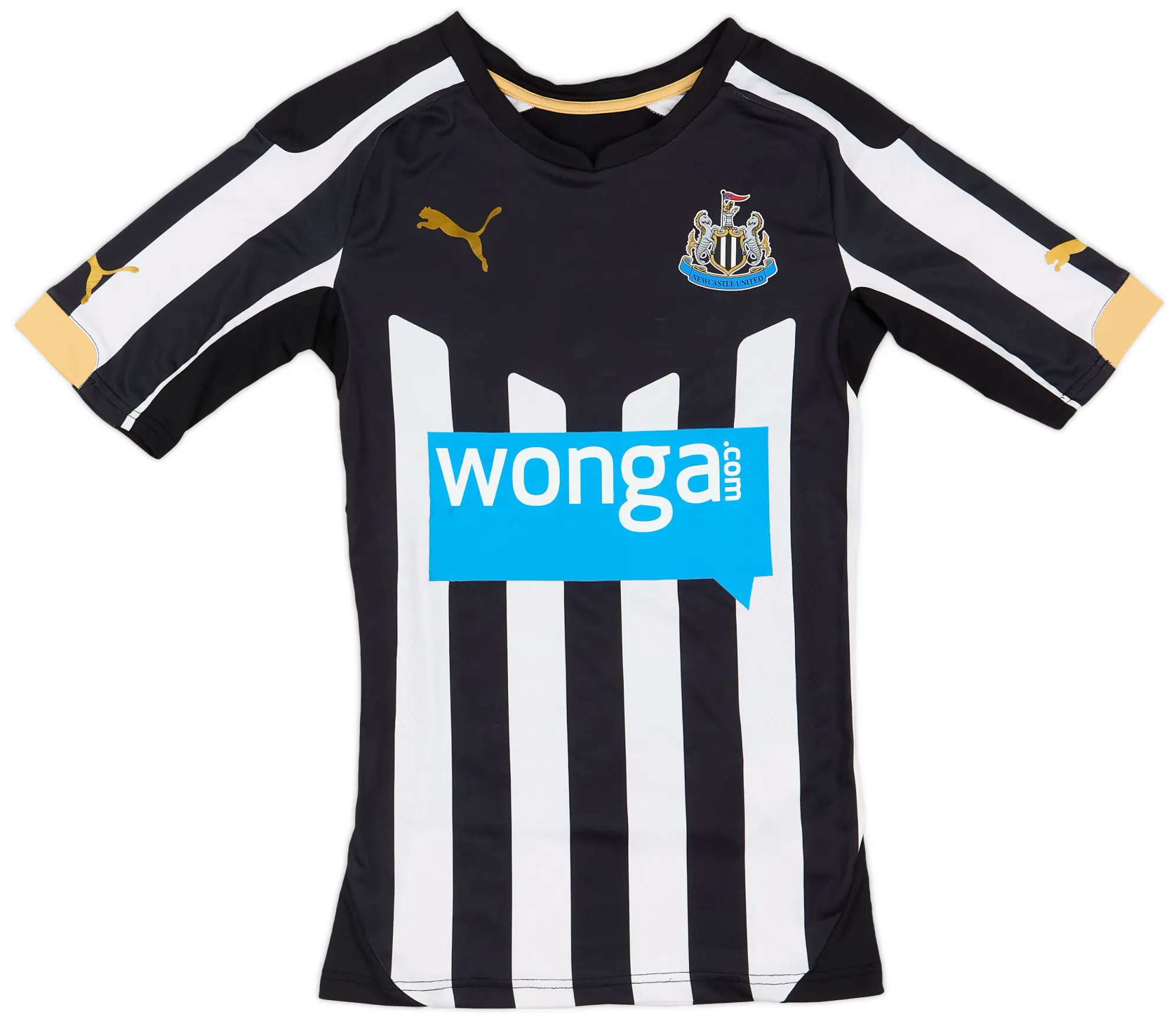 Puma Newcastle United Mens SS Player Issue Home Shirt 2015/16