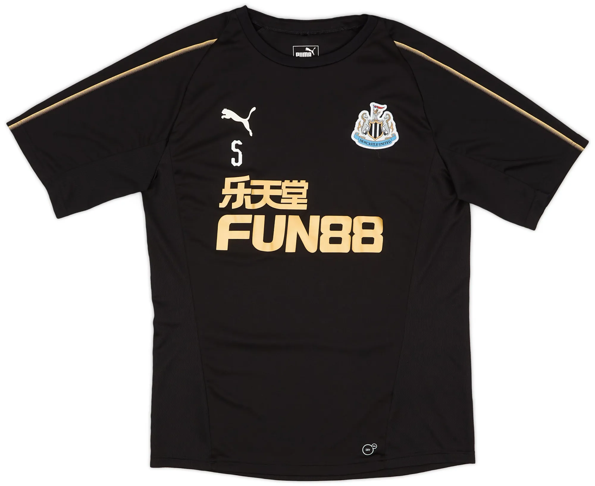 Puma Newcastle United Mens SS Player Issue Home Shirt 2018/19