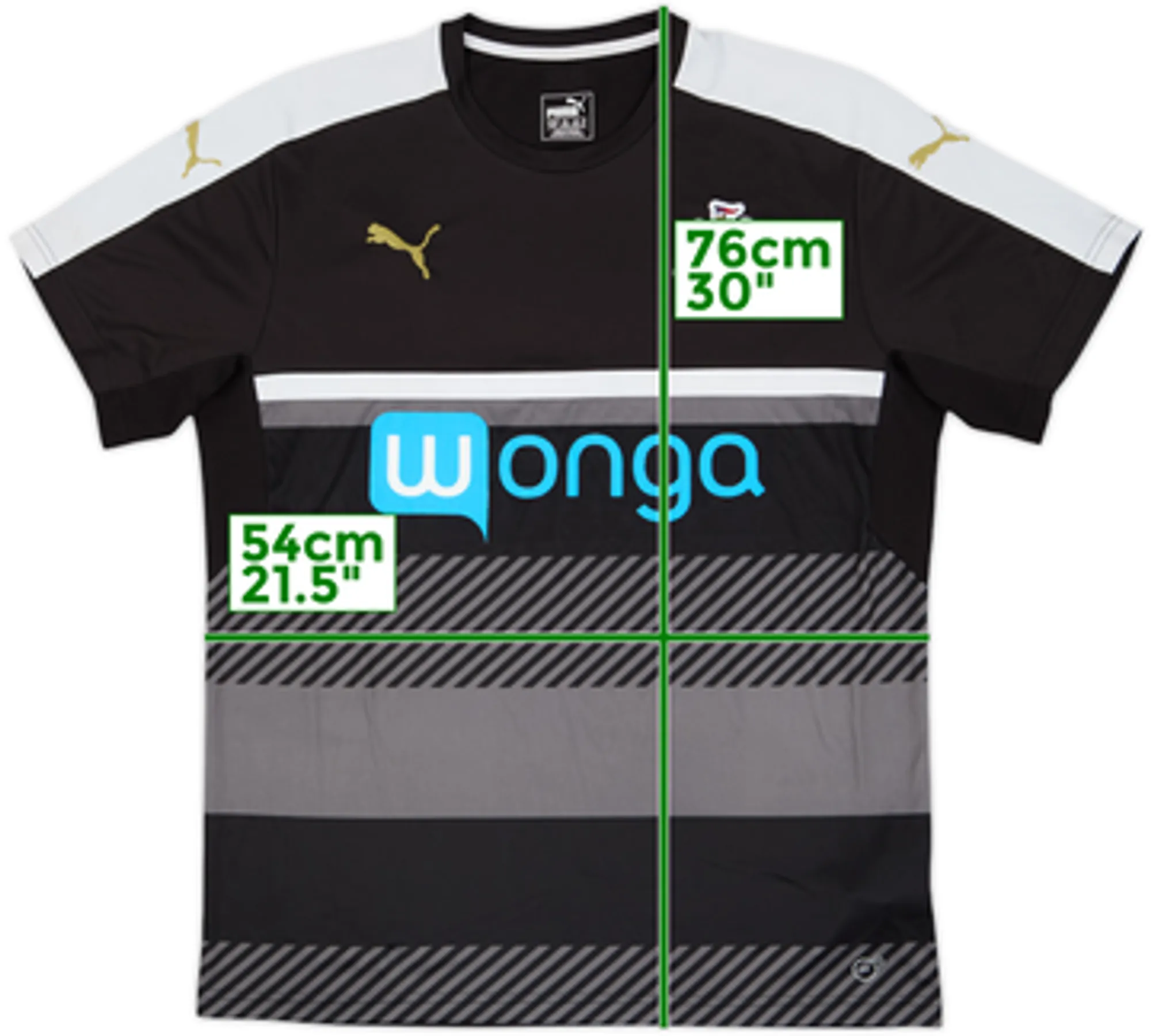 Puma Newcastle United Mens SS Home Shirt 2016/17