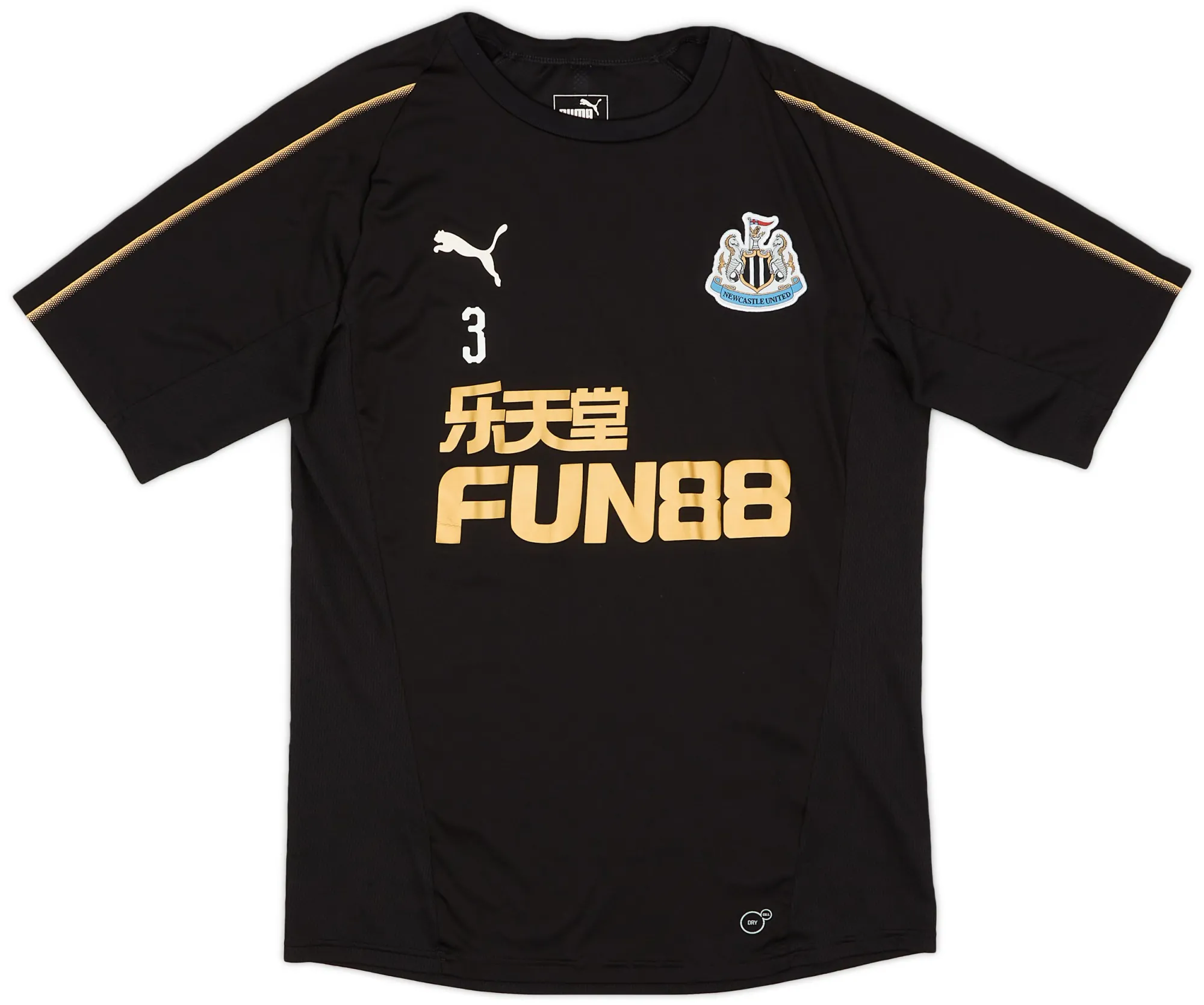 Puma Newcastle United Mens SS Player Issue Home Shirt 2018/19