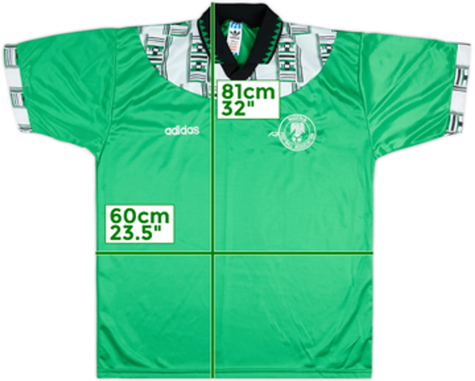 adidas Nigeria Mens SS Home Shirt 1994