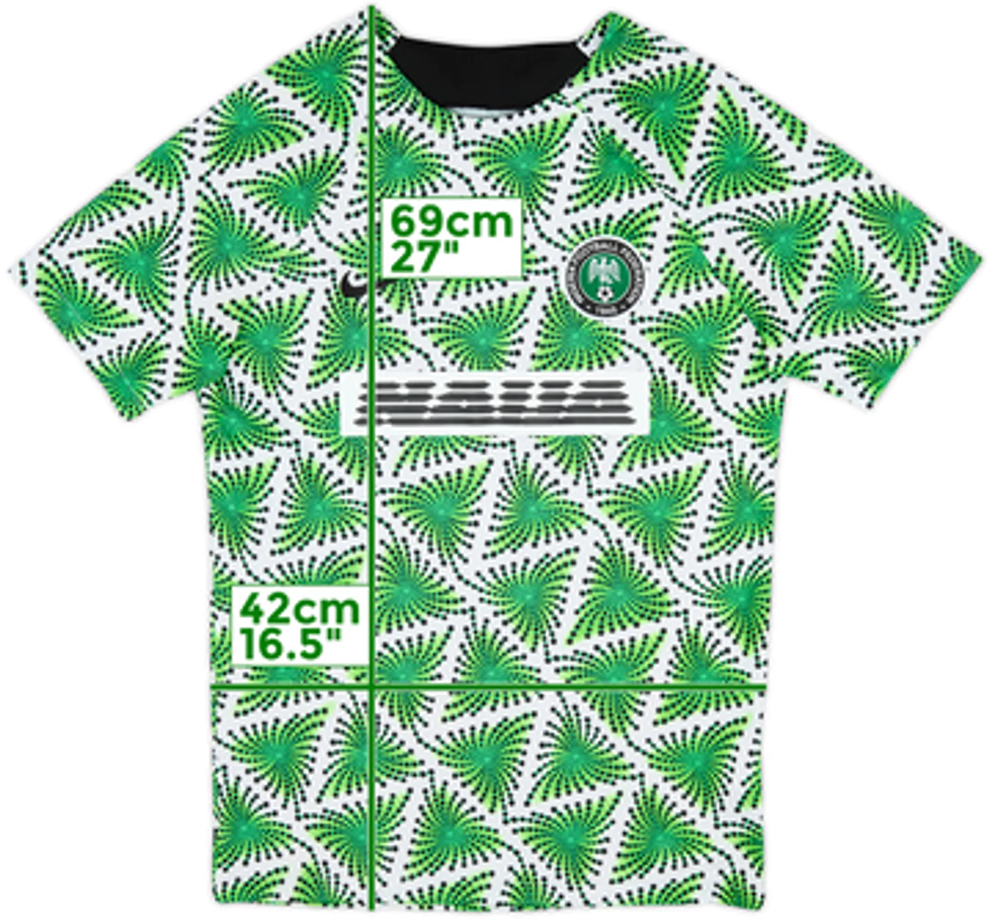 Nike Nigeria Mens SS Pre-Match Home Shirt 2022