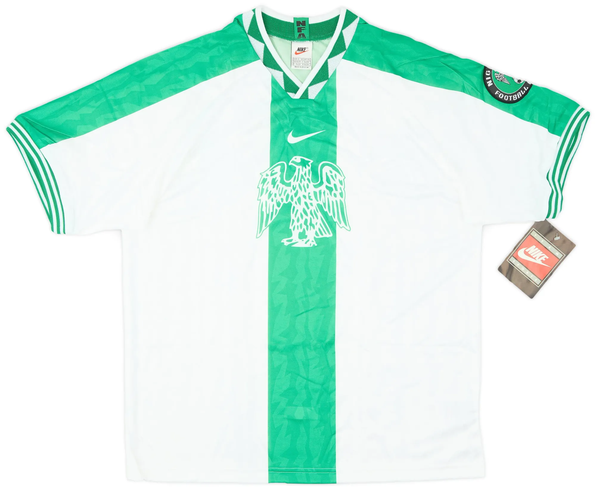 Nike Nigeria Mens SS Player Issue Home Shirt 1996