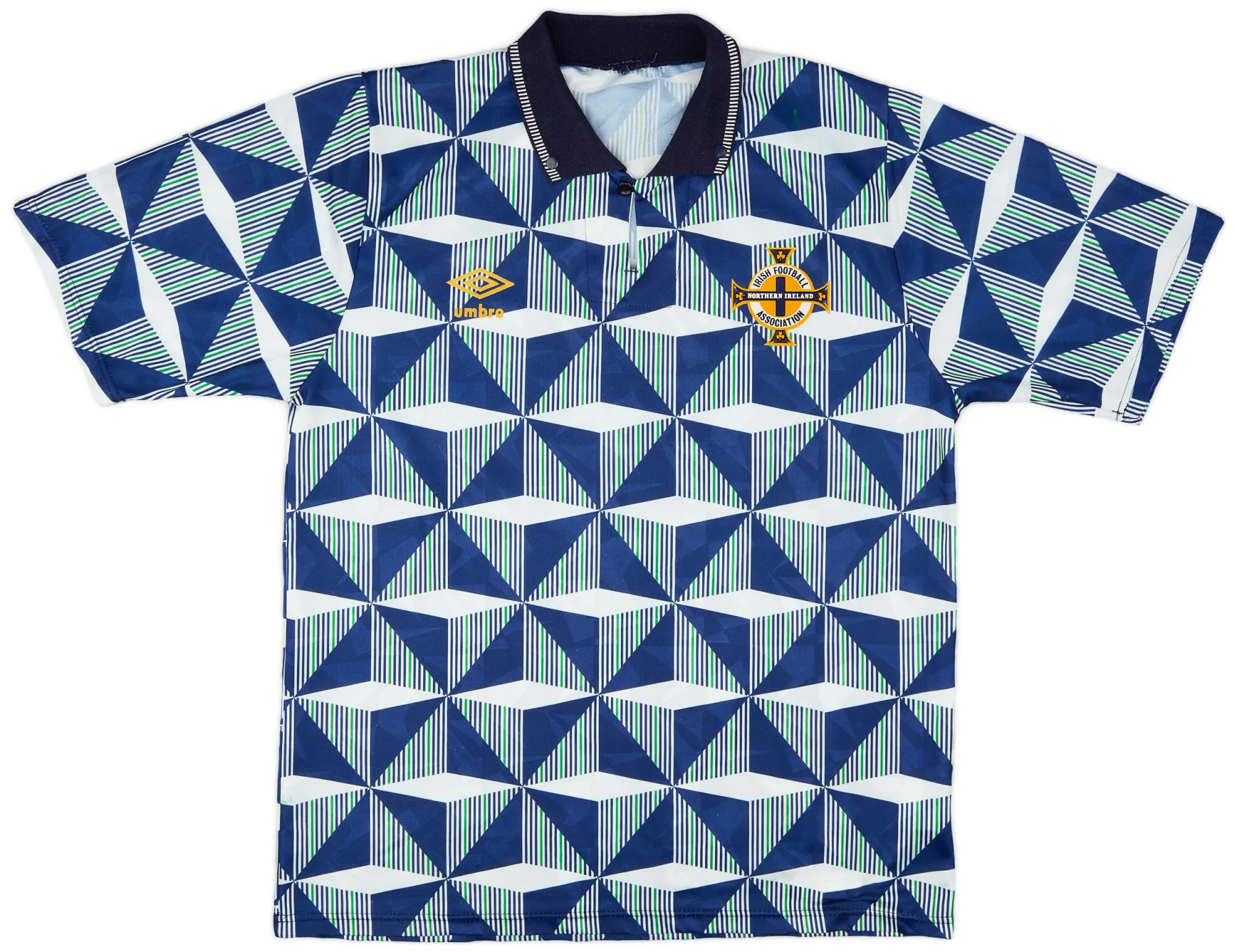 Umbro Northern Ireland Mens SS Away Shirt 1990
