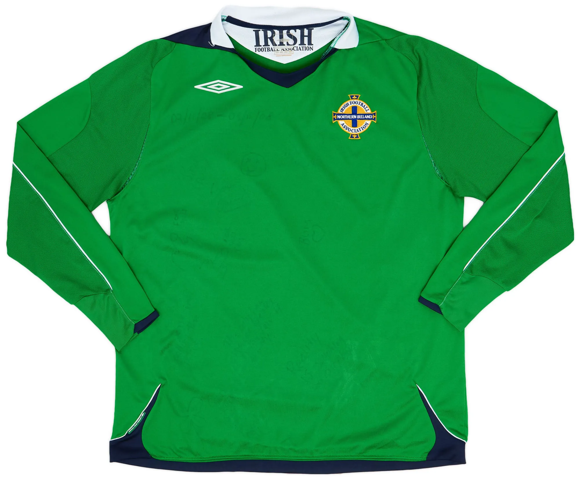 Umbro Northern Ireland Mens LS Home Shirt 2006