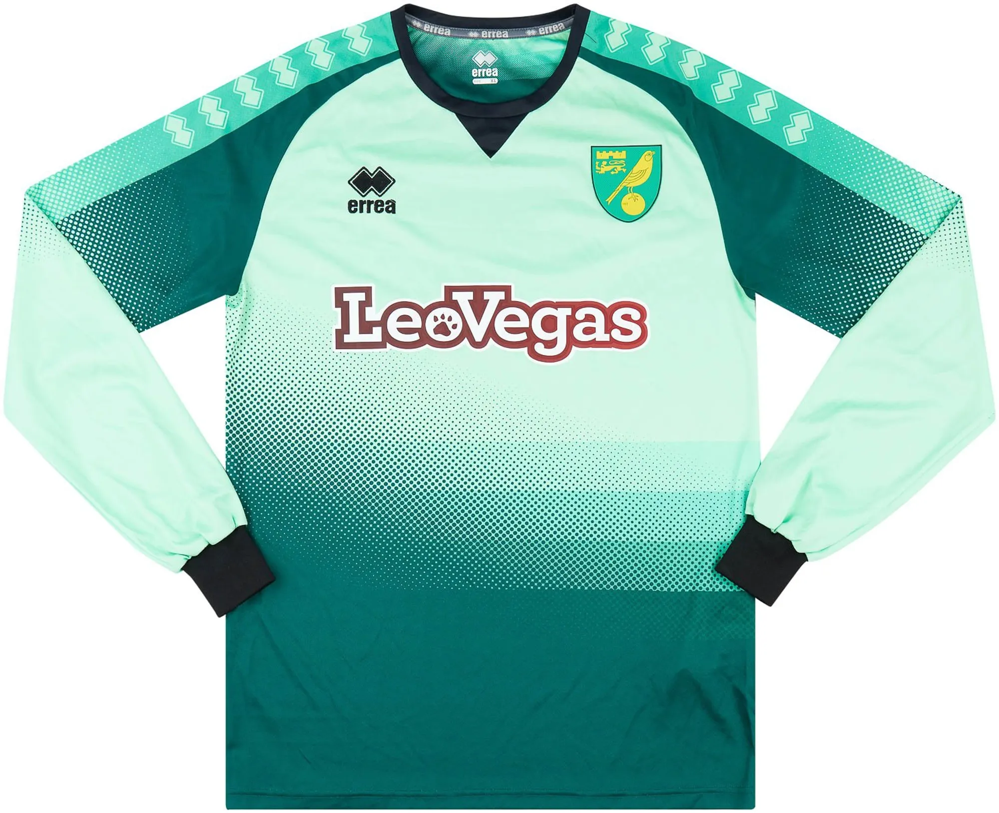Errea Norwich City Mens LS Goalkeeper Home Shirt 2018/19