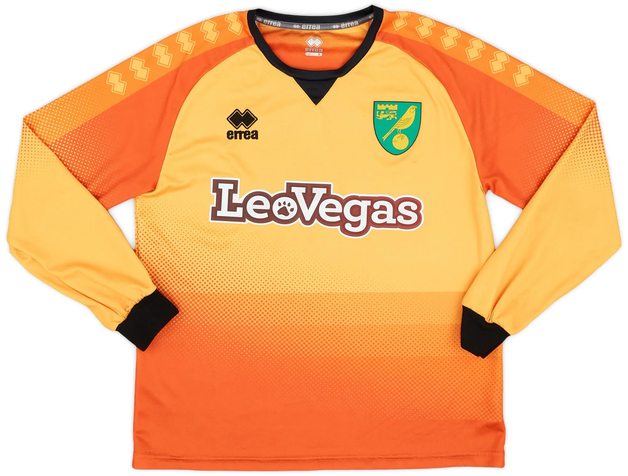 Errea Norwich City Mens LS Goalkeeper Home Shirt 2018/19