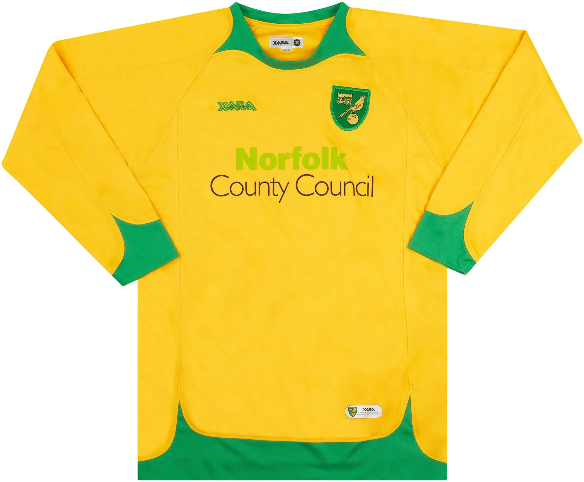 Champion Norwich City Mens LS Home Shirt 2008/10