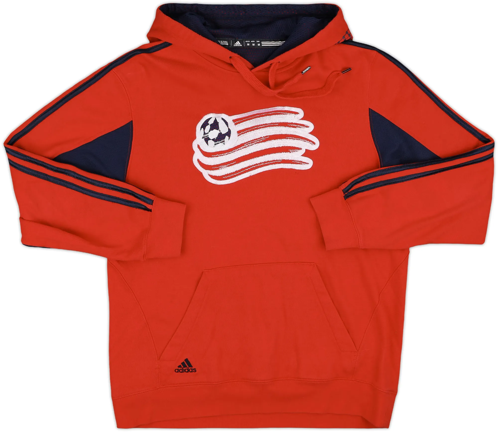 2013-14 New England Revolution adidas Hooded Sweat Top - 8/10 - (M)