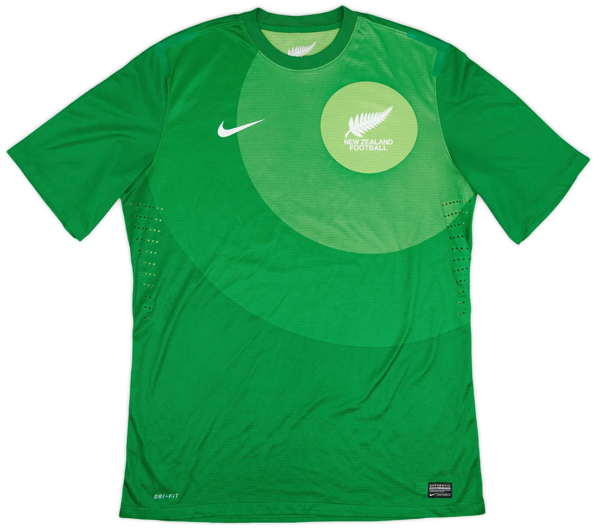 Nike New Zealand Mens SS Goalkeeper Player Issue Home Shirt 2012