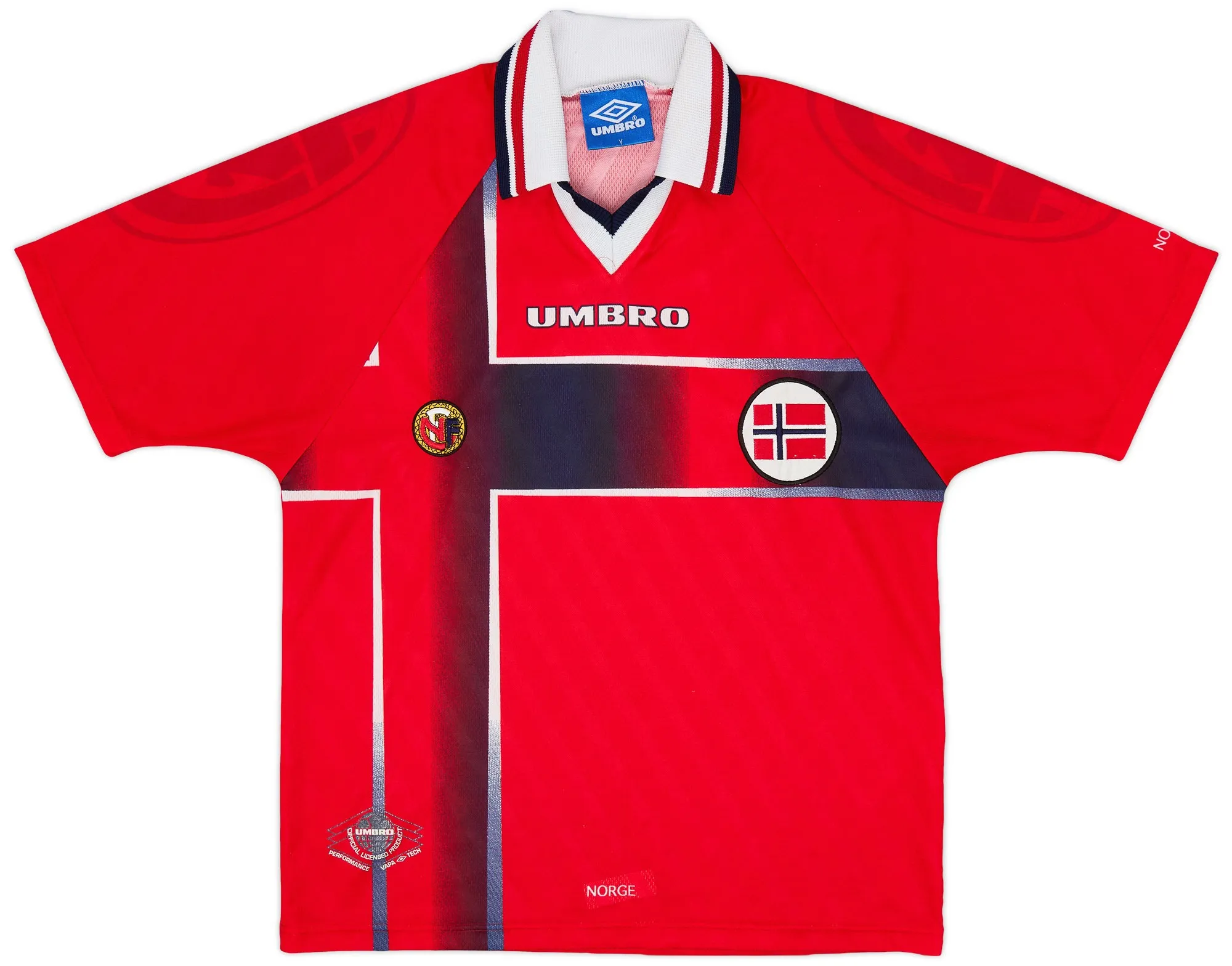 Umbro Norway Mens SS Home Shirt 1997