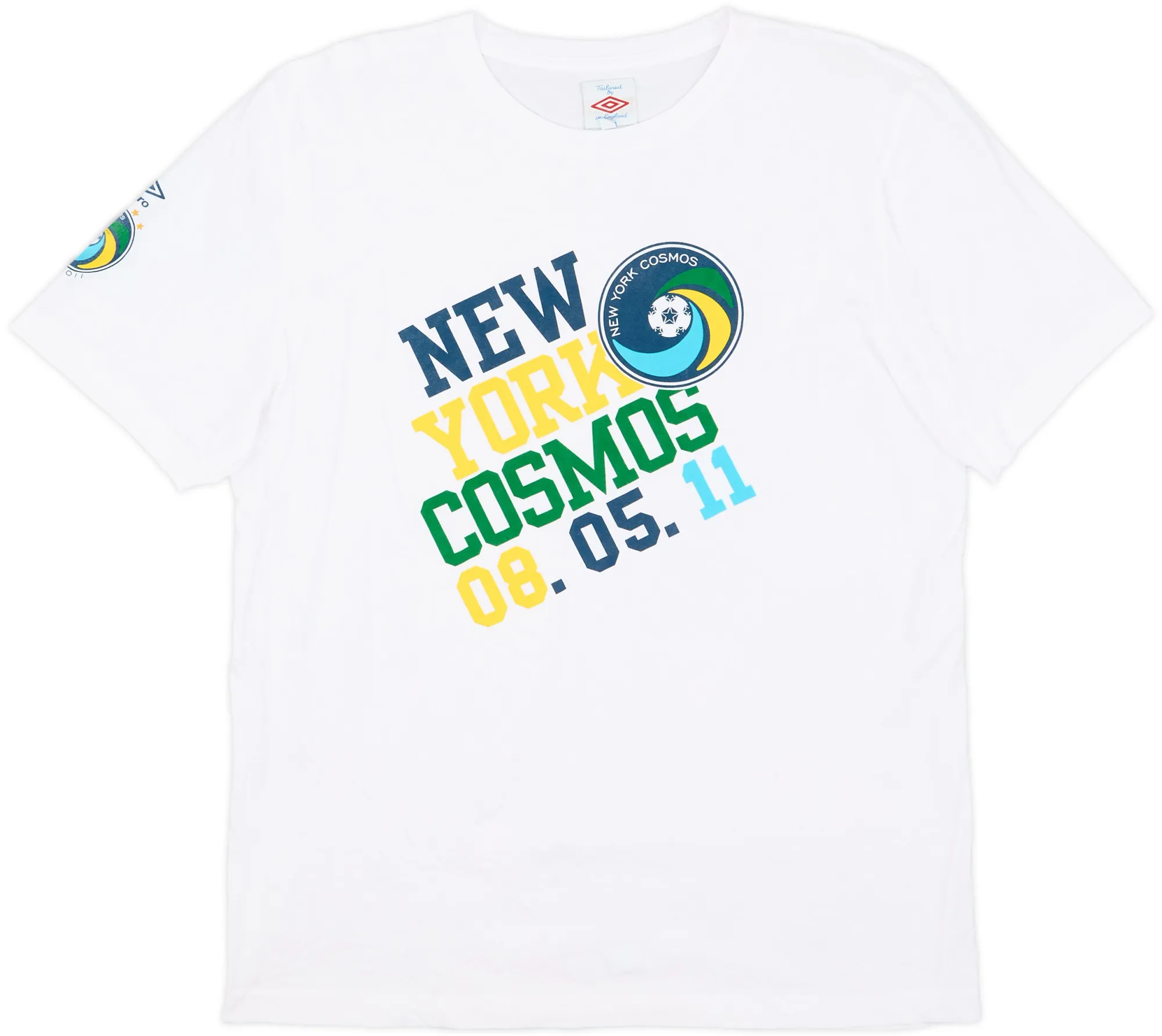 2011 New York Cosmos Umbro '40th Anniversary' Graphic Tee - 8/10 - (L)