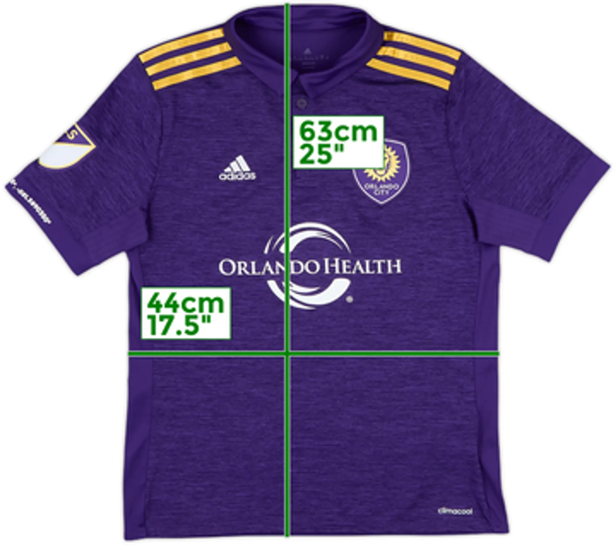 adidas Orlando City Boys SS Home Shirt 2016