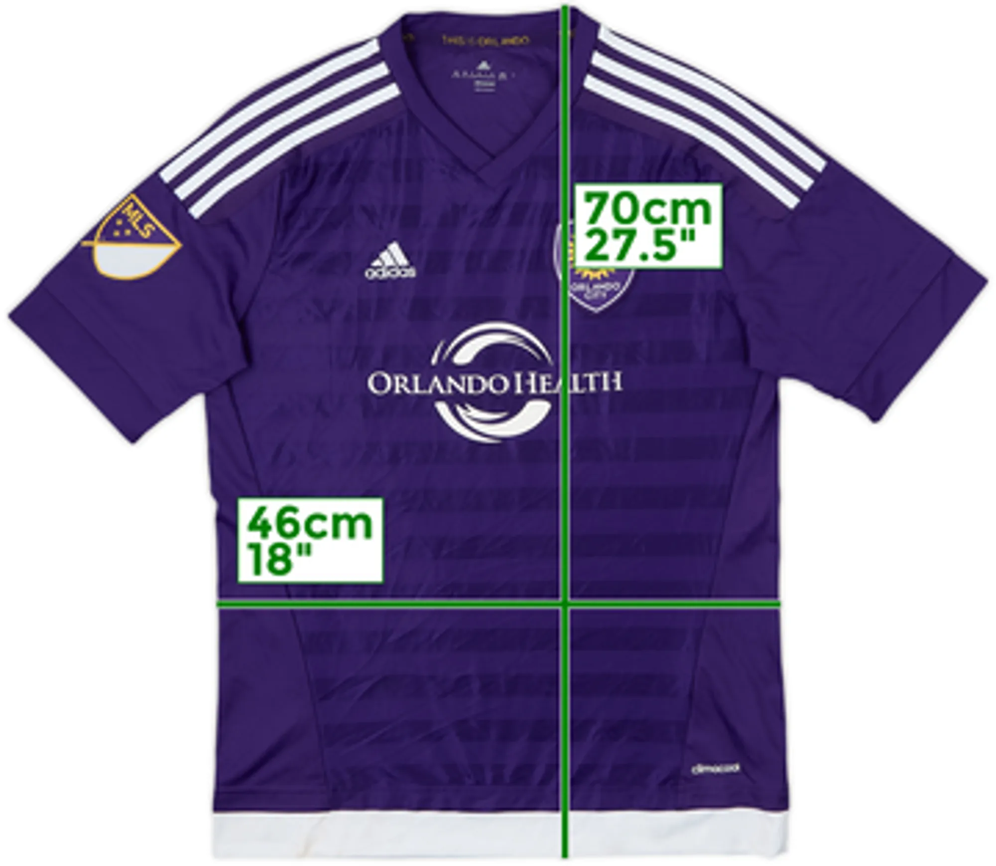 adidas Orlando City Mens SS Home Shirt 2015