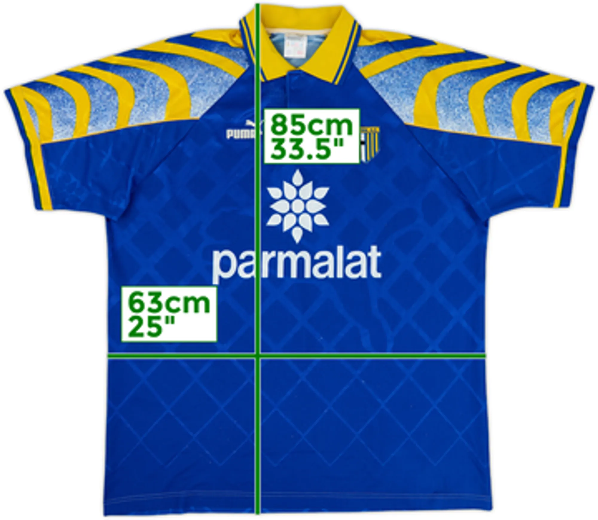 Puma Parma Mens SS Away Shirt 1995/97