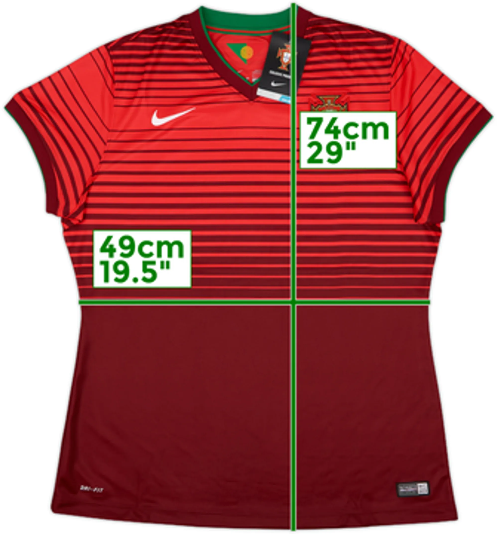 Nike Portugal Womens SS Home Shirt 2014