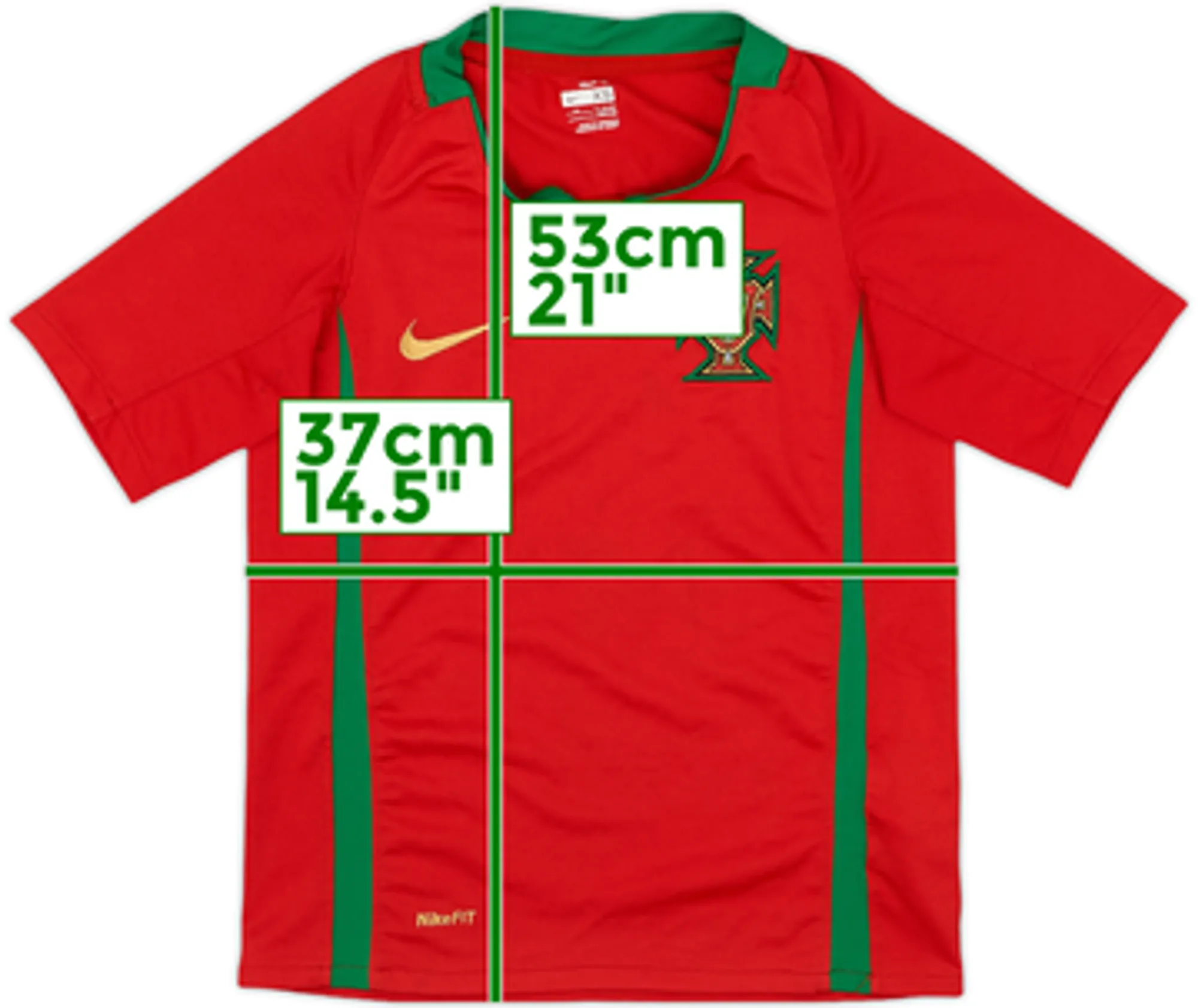 Nike Portugal Mens SS Home Shirt 2008
