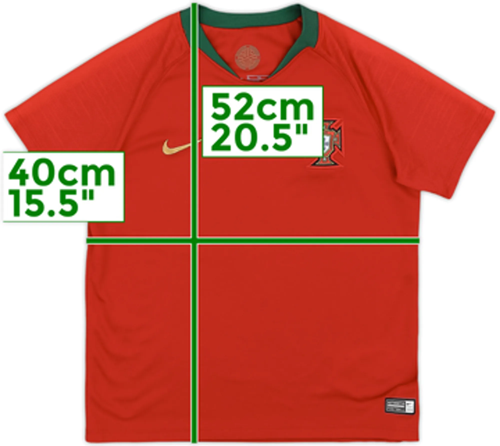 Nike Portugal Boys SS Home Shirt 2018