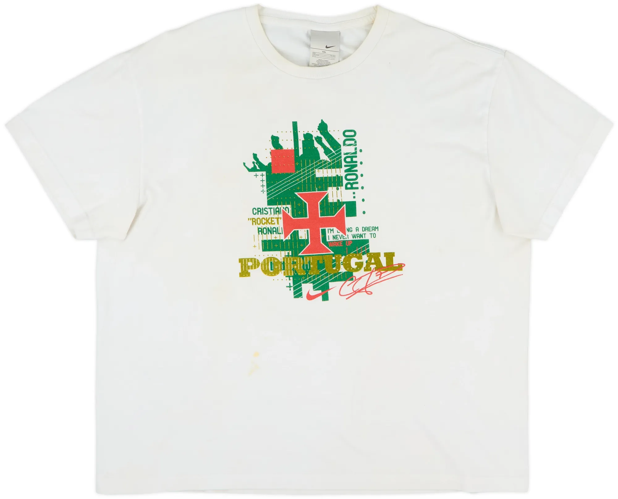 2007 Portugal Nike Graphic Tee Ronaldo #7 - 4/10 - (XXL)