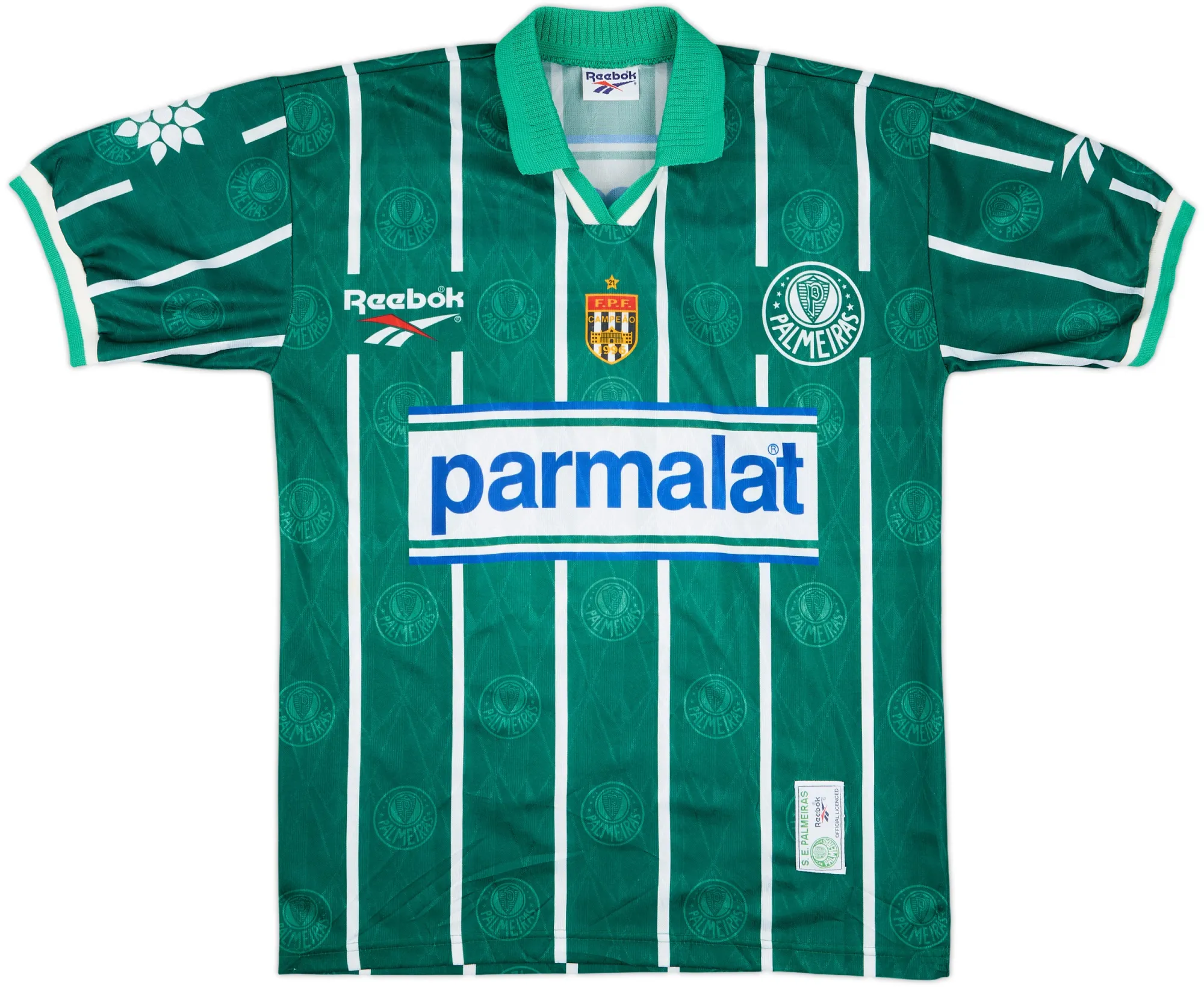 Reebok Palmeiras Mens SS Home Shirt 1996/97