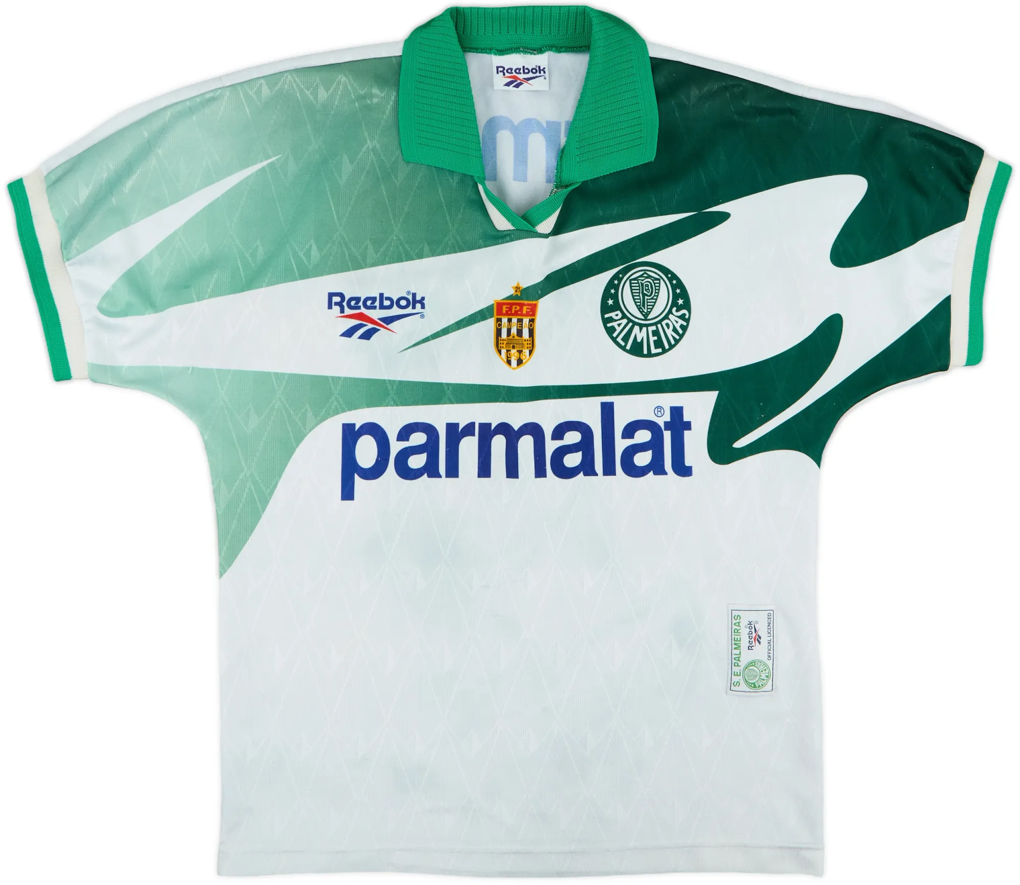 Reebok Palmeiras Mens SS Away Shirt 1996/97
