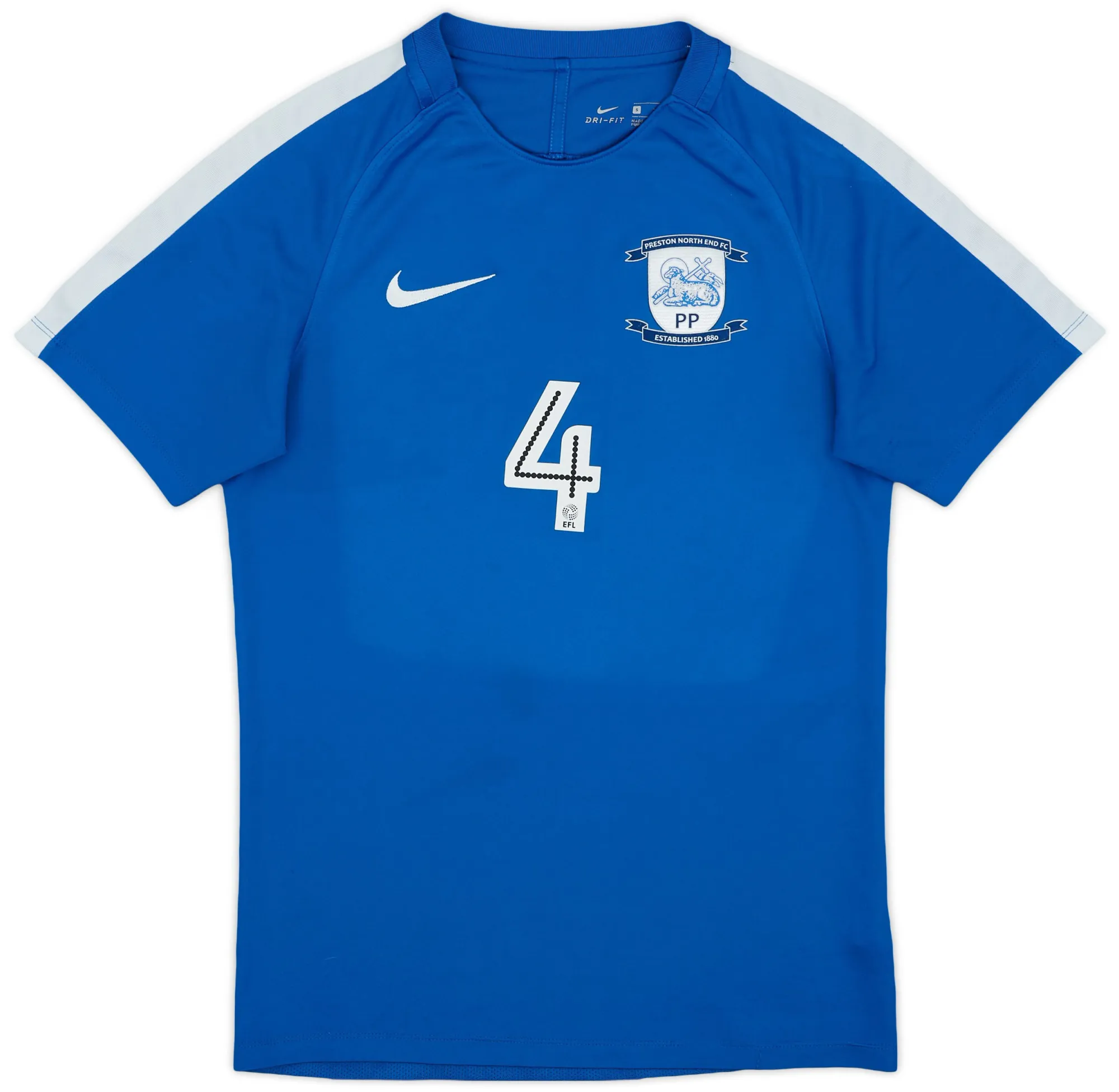 Nike Preston North End Mens SS Player Issue Home Shirt 2017/18