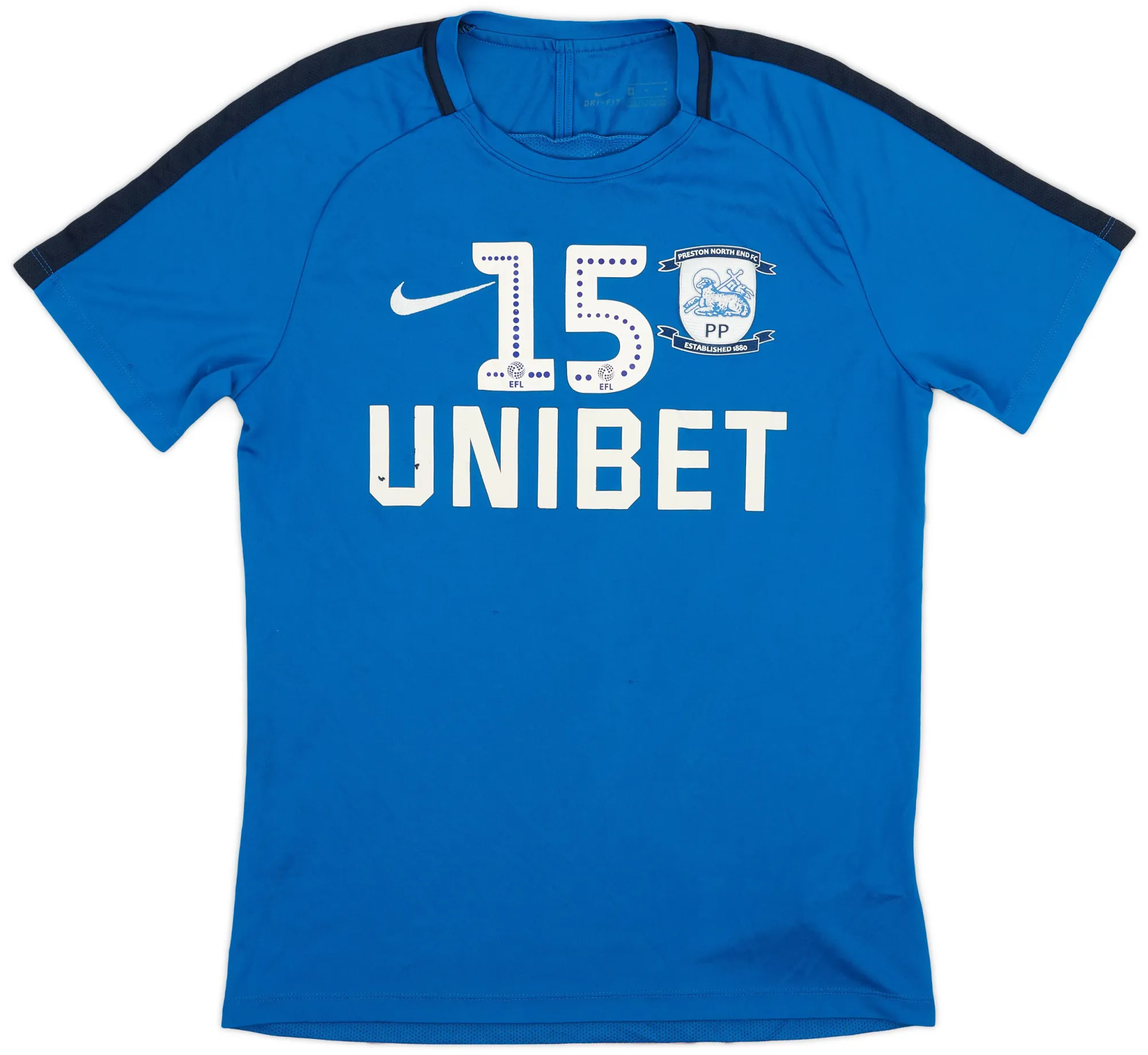 Nike Preston North End Mens SS Player Issue Home Shirt 2018/19