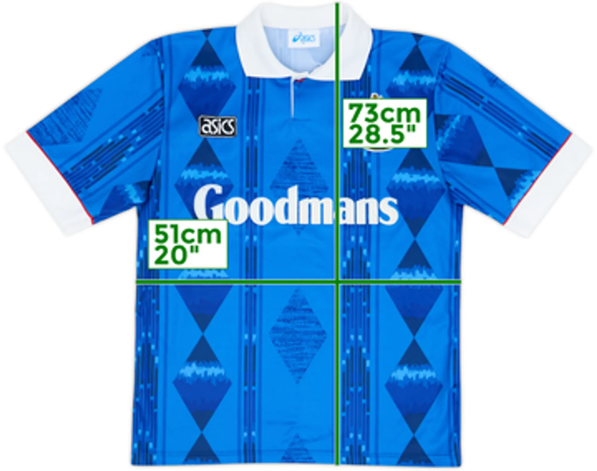 Asics Portsmouth Mens SS Home Shirt 1993/95