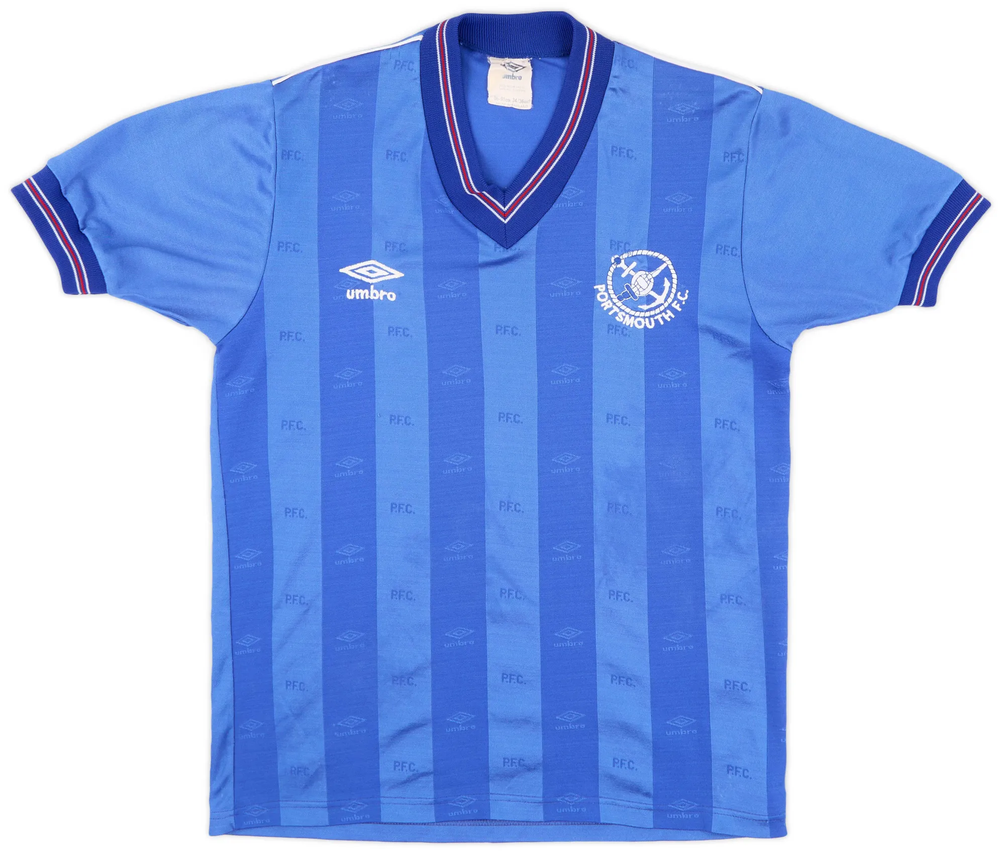 Umbro Portsmouth Mens SS Home Shirt 1985/87