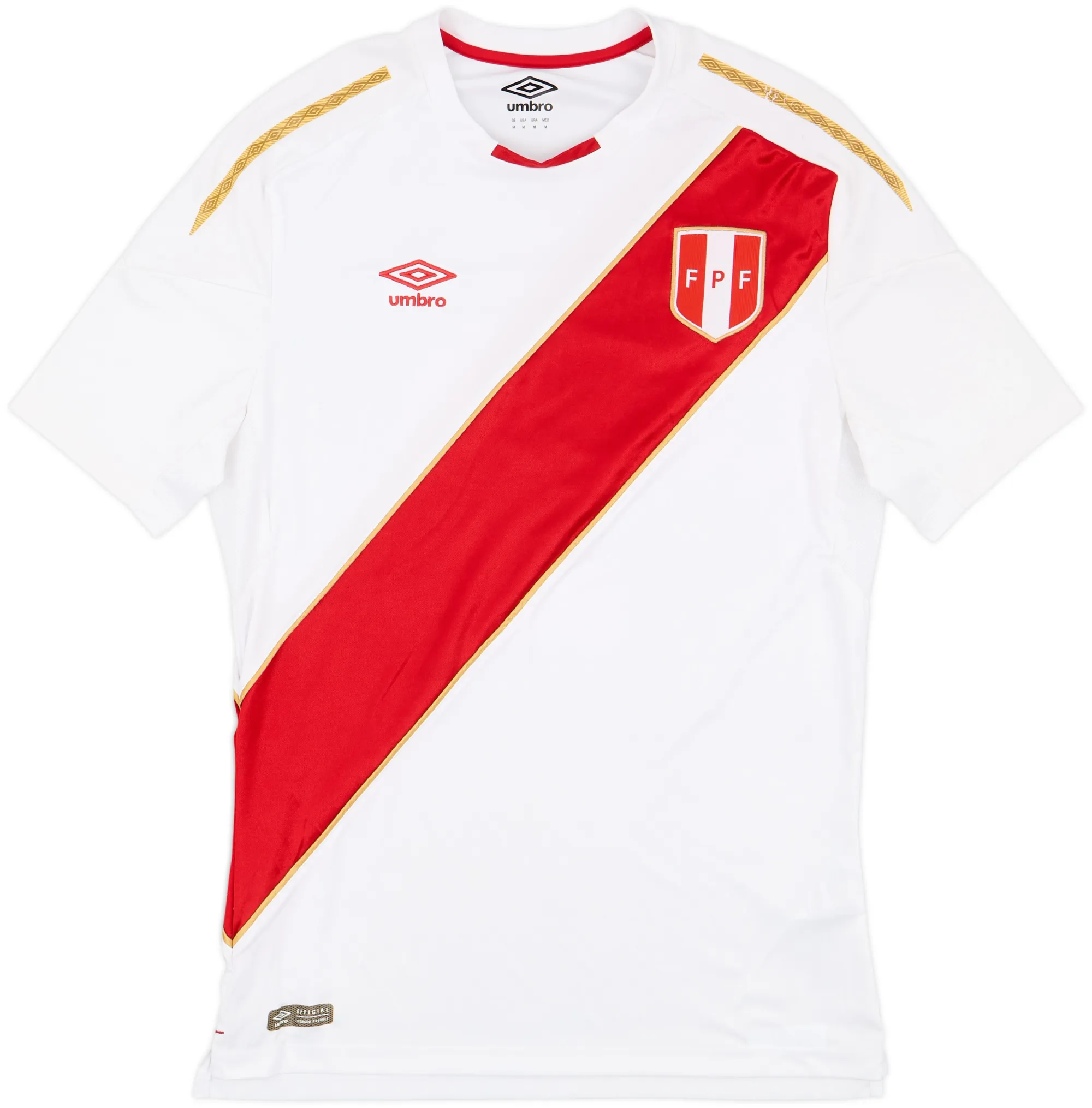 Umbro Peru Mens SS Home Shirt 2018
