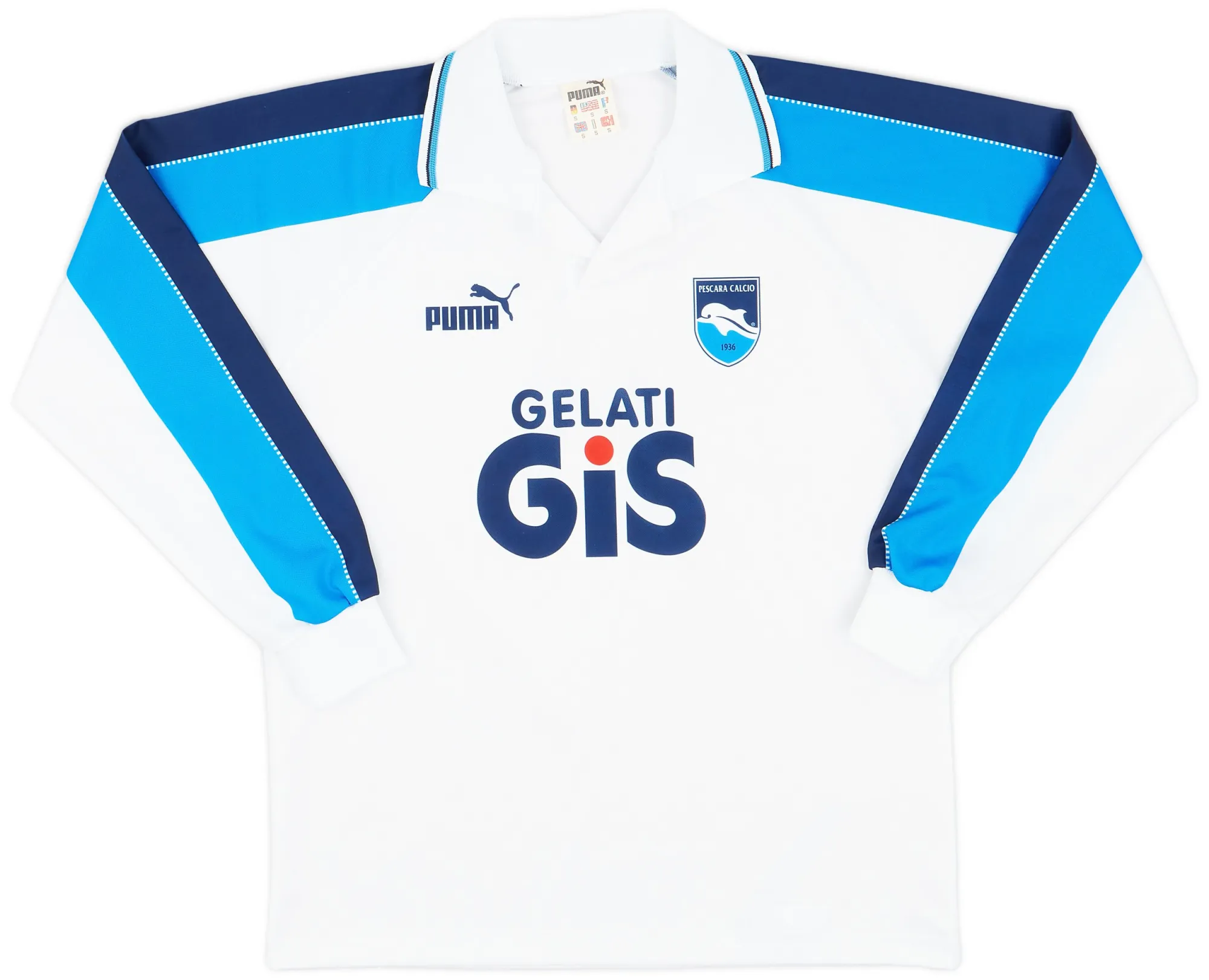 Puma Pescara Mens LS Away Shirt 1997/98