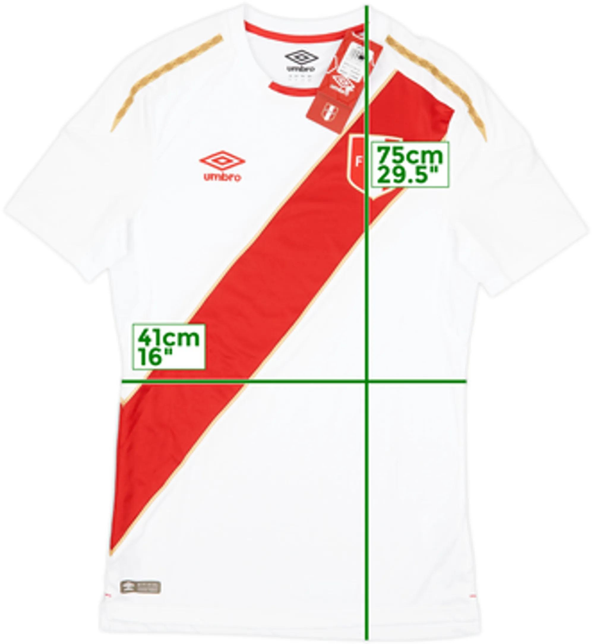 Umbro Peru Mens SS Home Shirt 2018