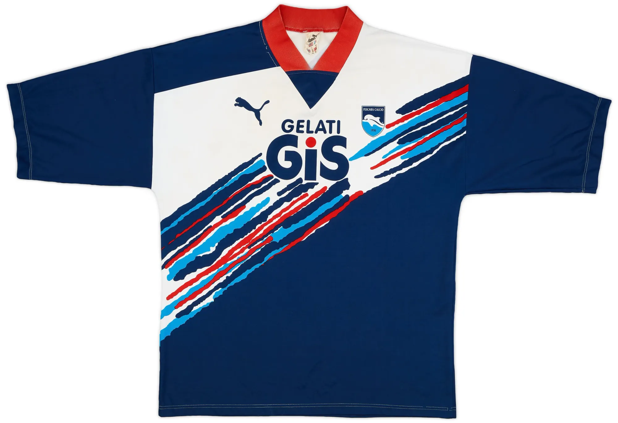 Puma Pescara Mens SS Home Shirt 1998/00