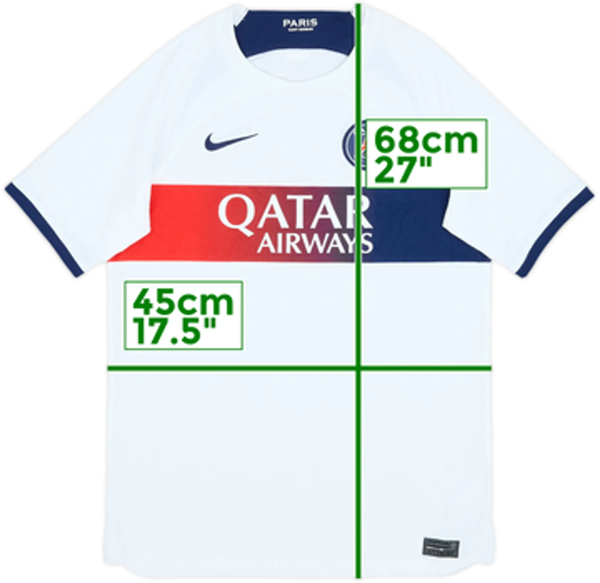 Nike Paris Saint Germain Mens SS Away Shirt 2023/24