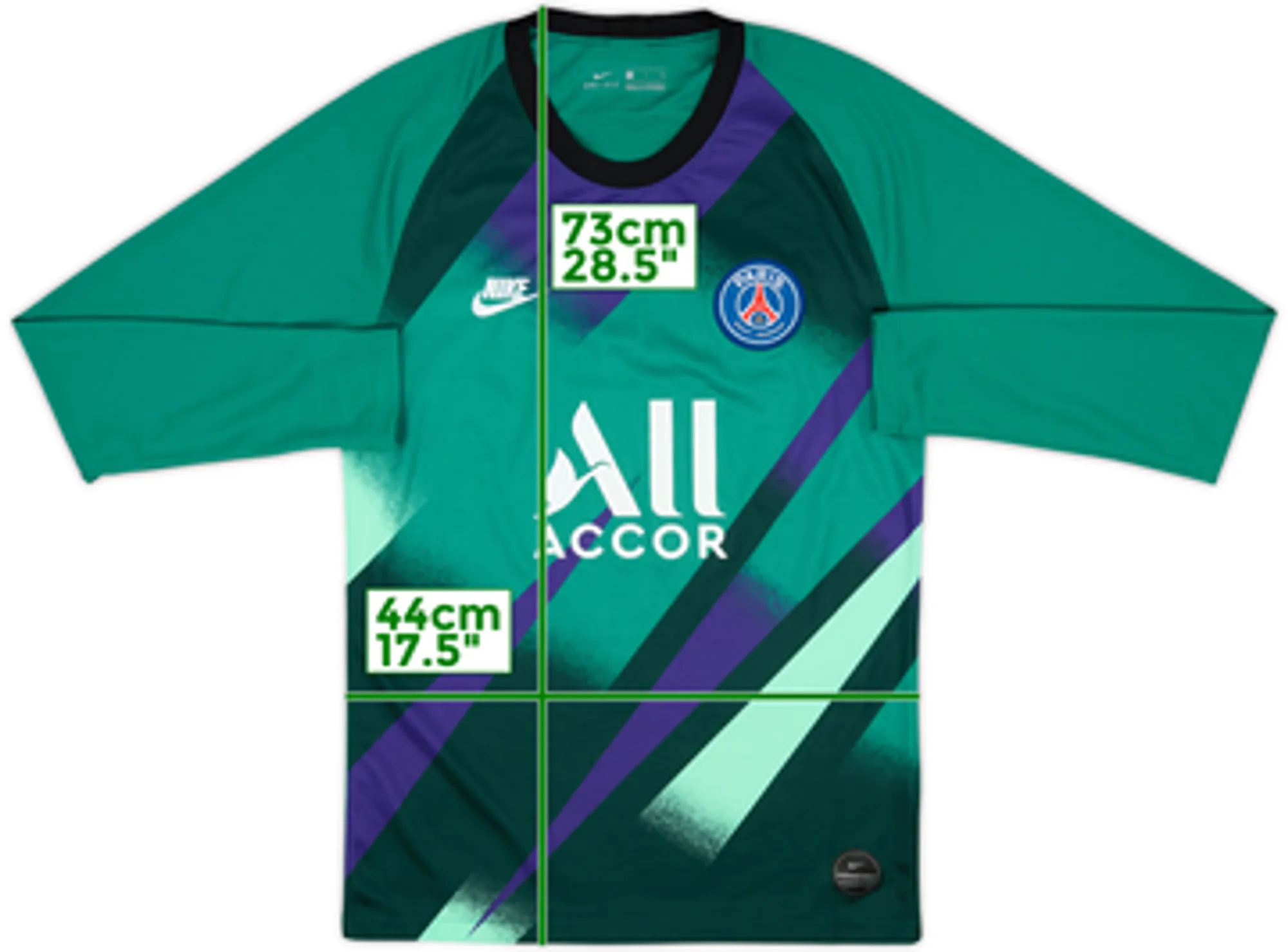 Nike Paris Saint Germain Mens LS Goalkeeper Home Shirt 2019/20
