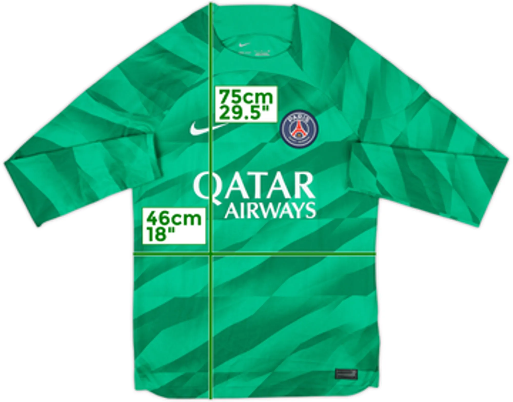 Nike Paris Saint Germain Mens LS Goalkeeper Home Shirt 2023/24