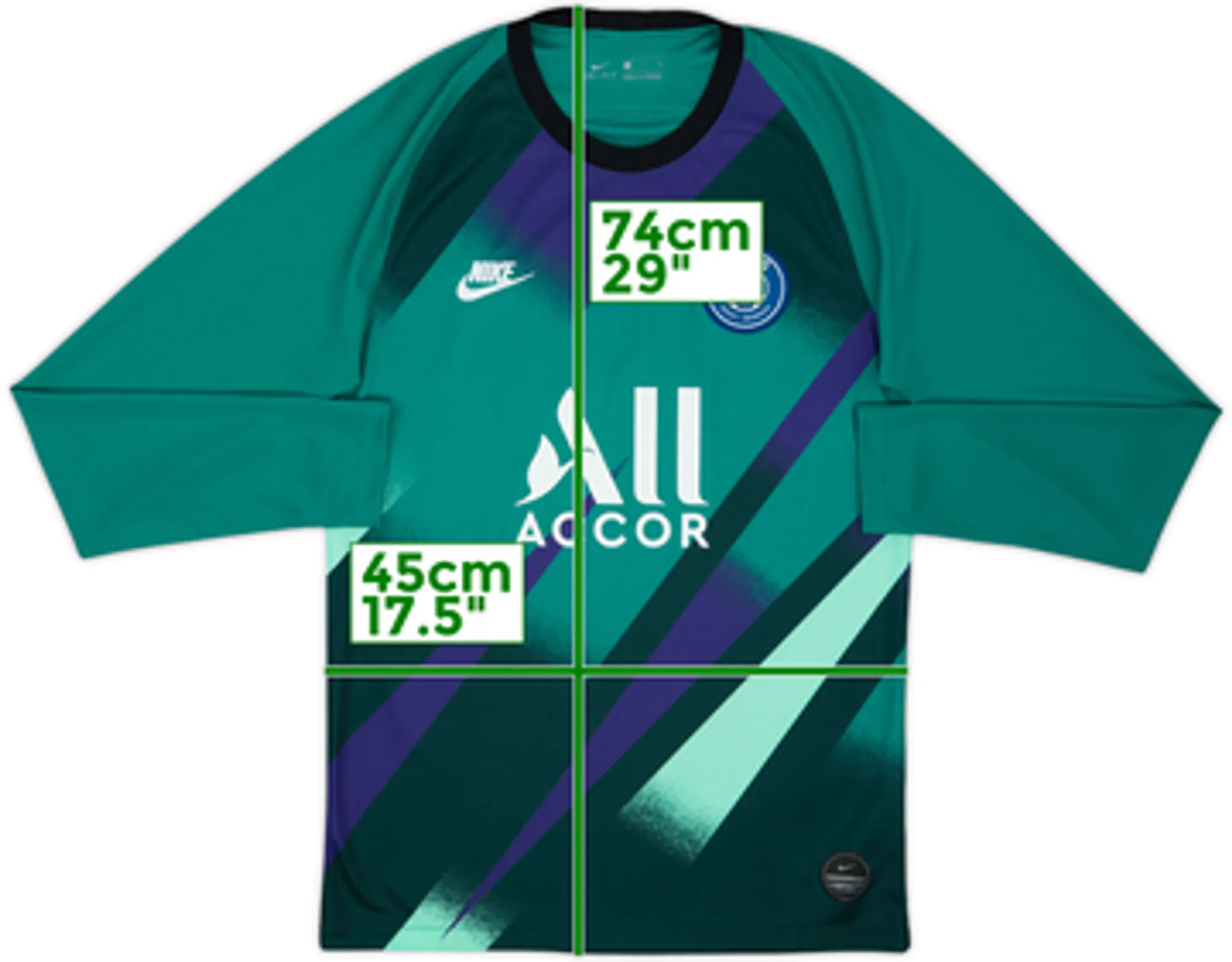 Nike Paris Saint Germain Mens LS Goalkeeper Home Shirt 2019/20