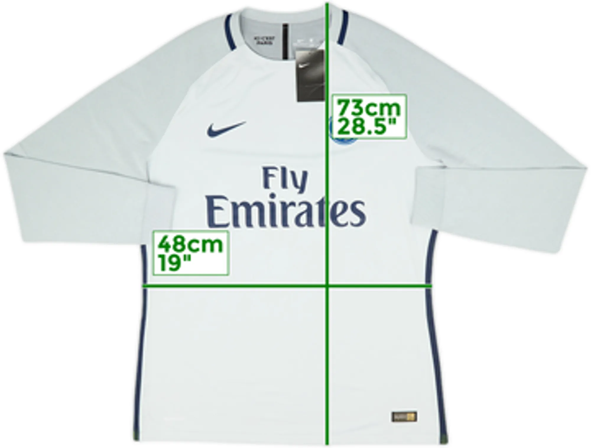 Nike Paris Saint Germain Mens LS Goalkeeper Player Issue Home Shirt 2016/17