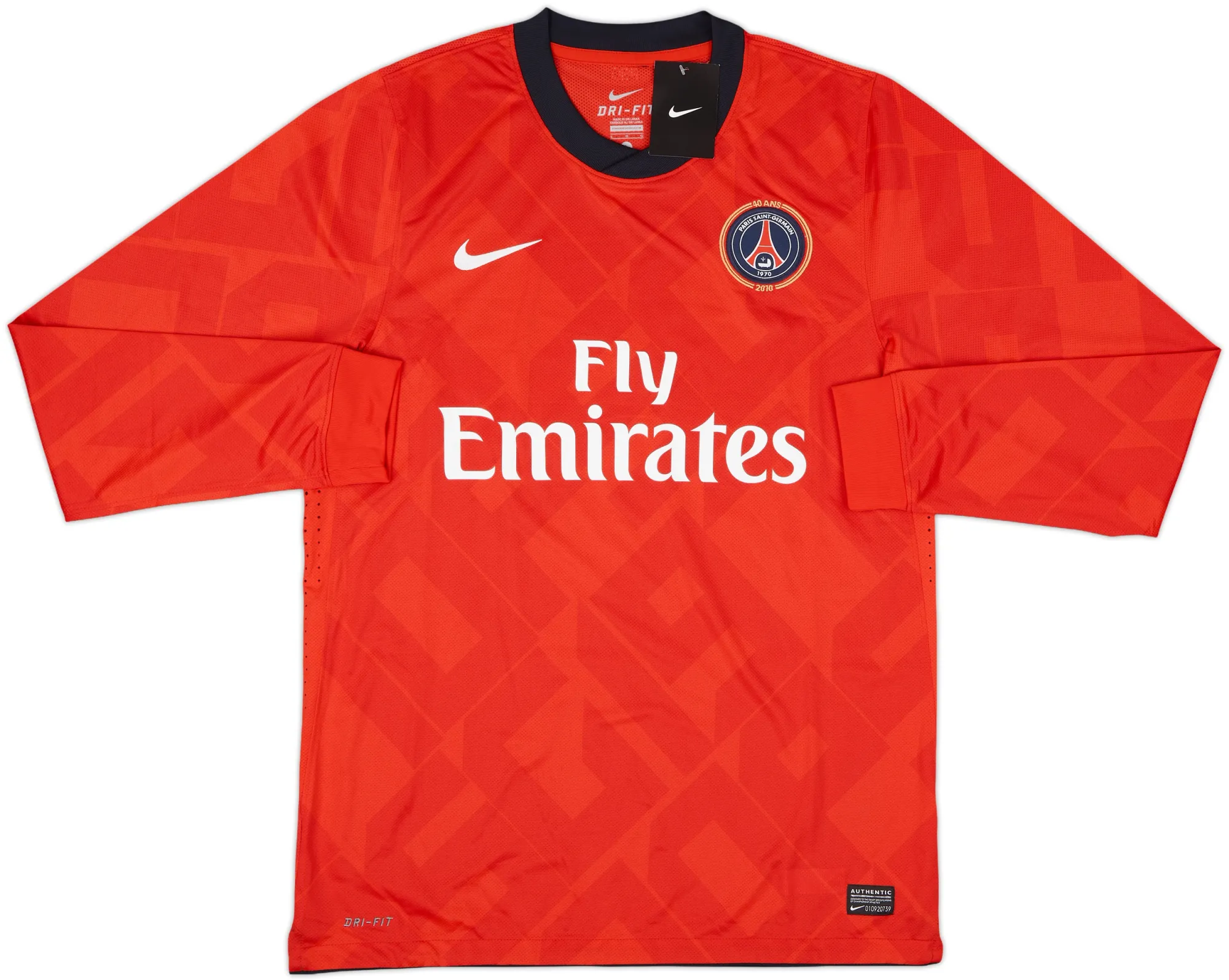 Nike Paris Saint Germain Mens SS Player Issue Home Shirt 2010/12