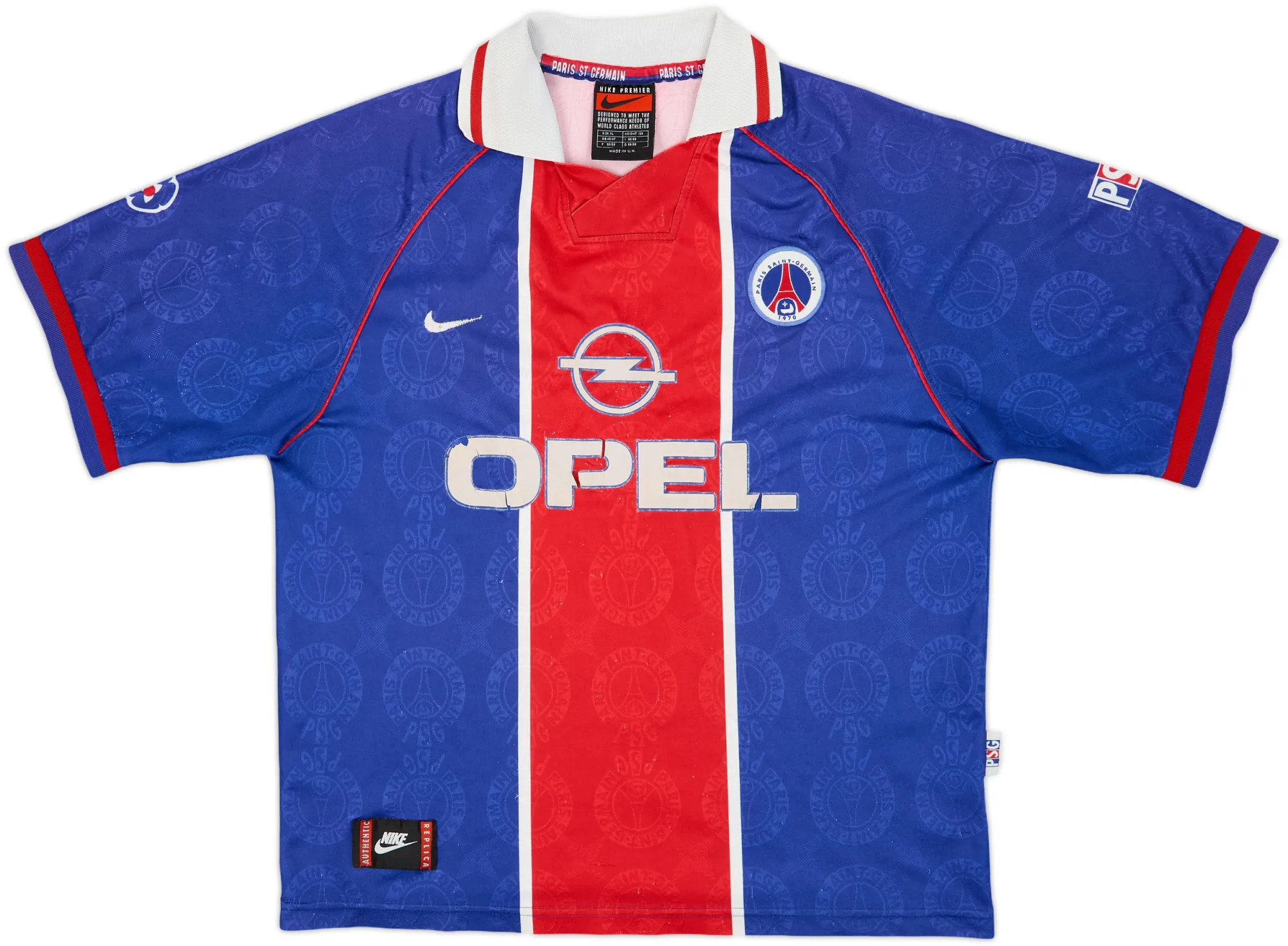 Nike Paris Saint Germain Mens SS Home Shirt 1996/97