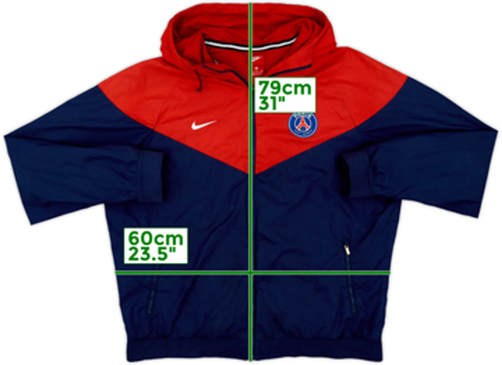 2017-18 Paris Saint-Germain Nike Hooded Track Jacket - 6/10 - (M)