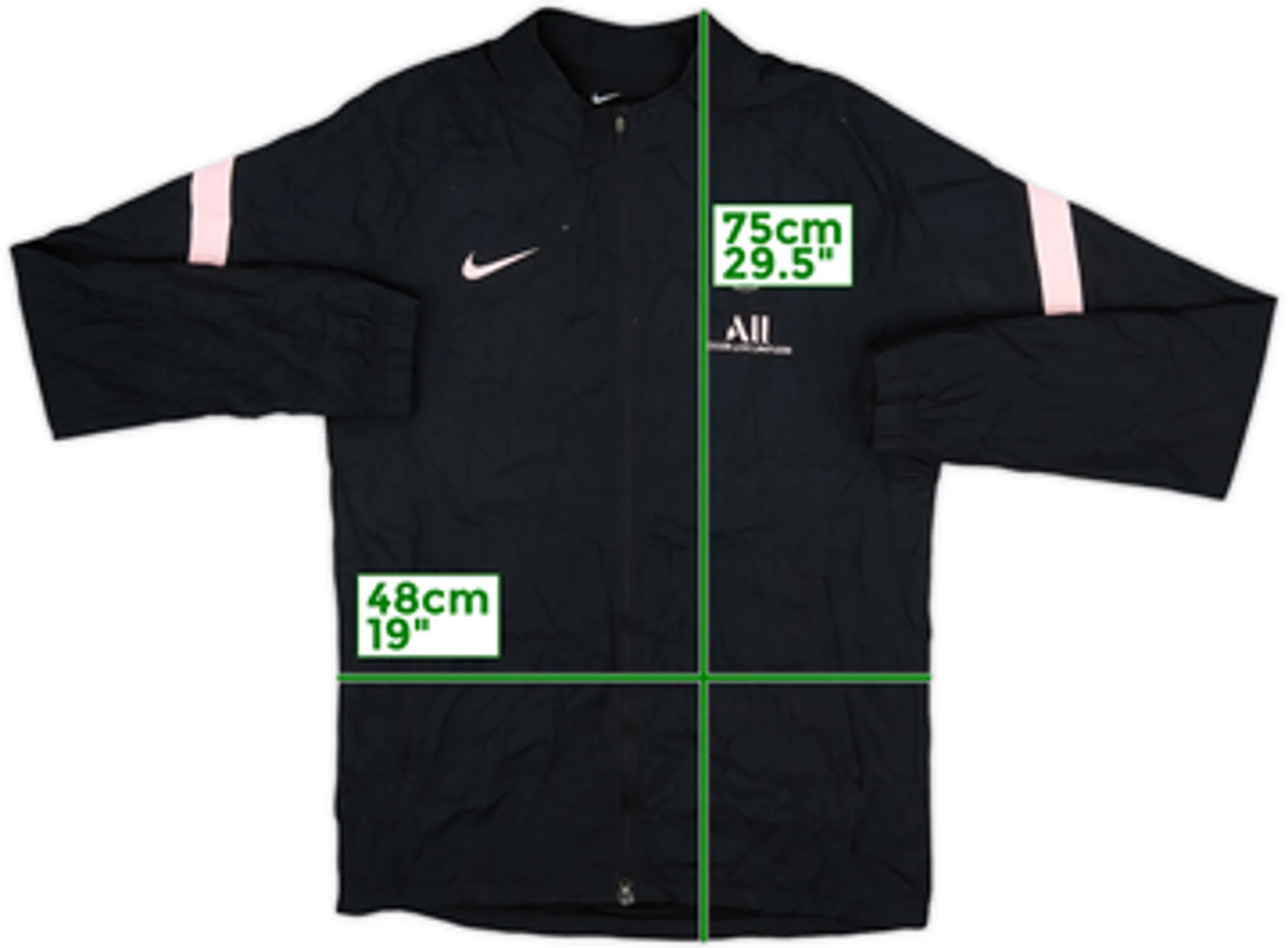 2021-22 Paris Saint-Germain Nike Track Jacket - 5/10 - (XS)