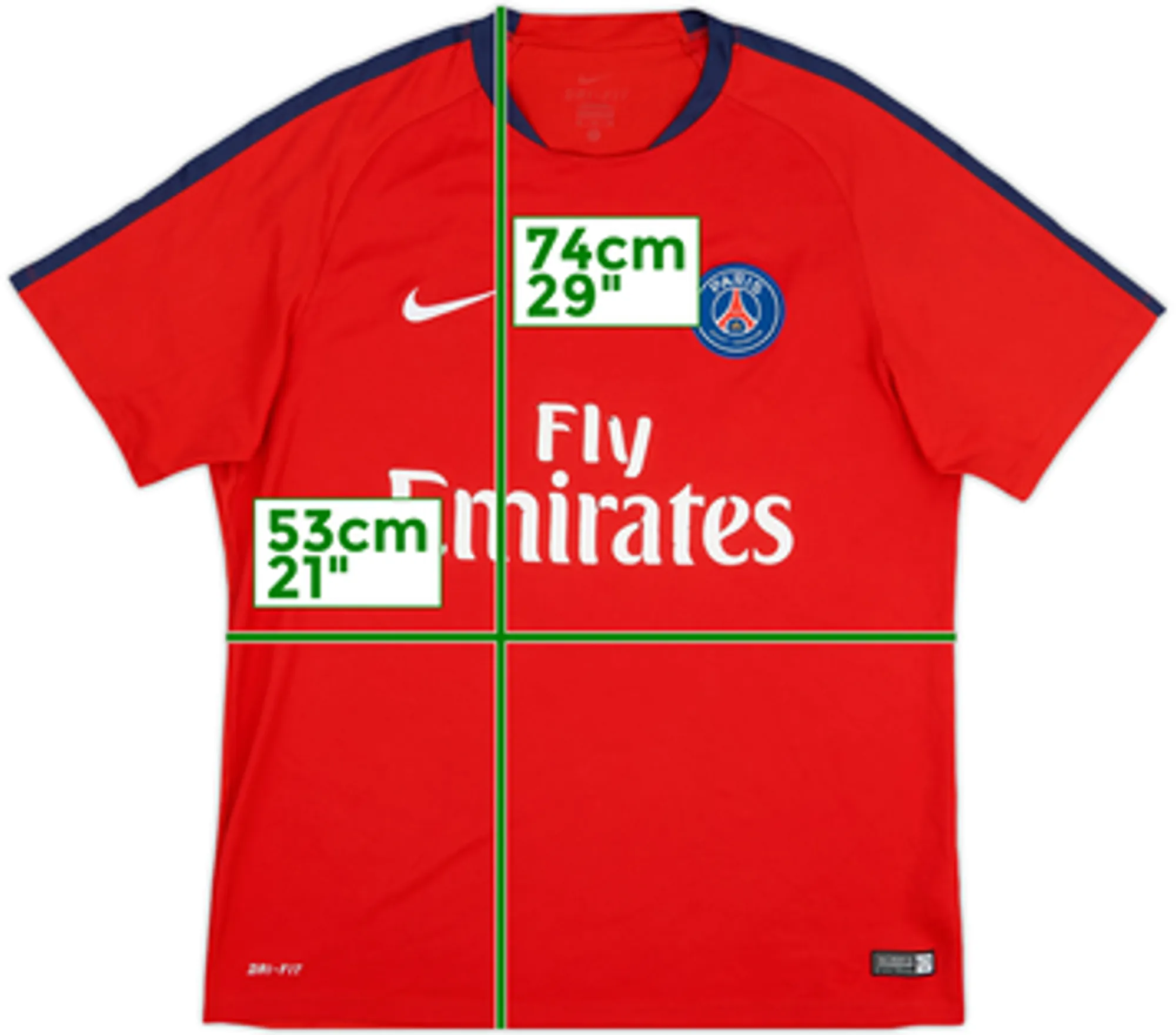Nike Paris Saint Germain Mens SS Home Shirt 2016/17
